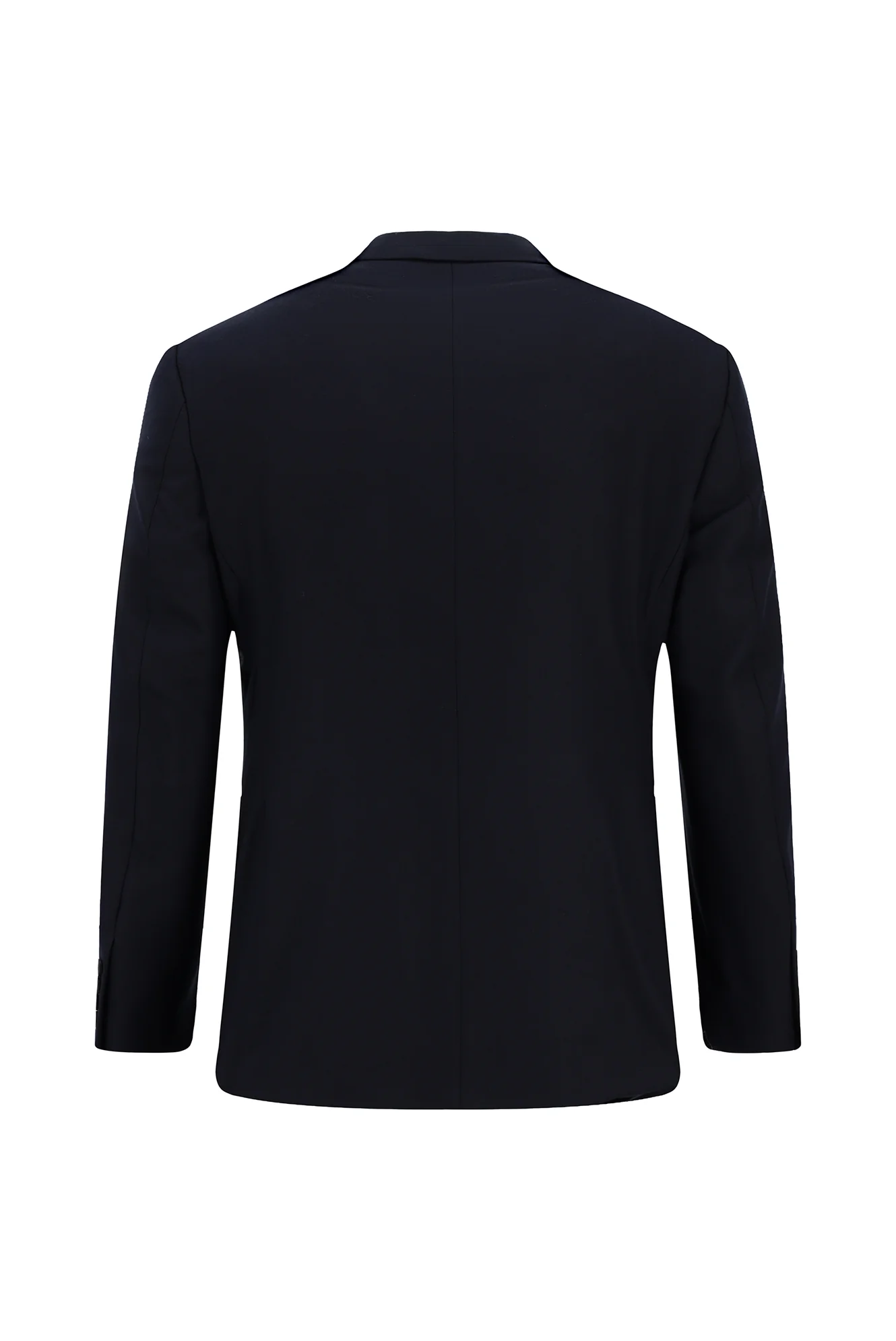 Koyu Lacivert 7 Drop Slim Fit Dar Kesim Desenli Takım Elbise - Image 3