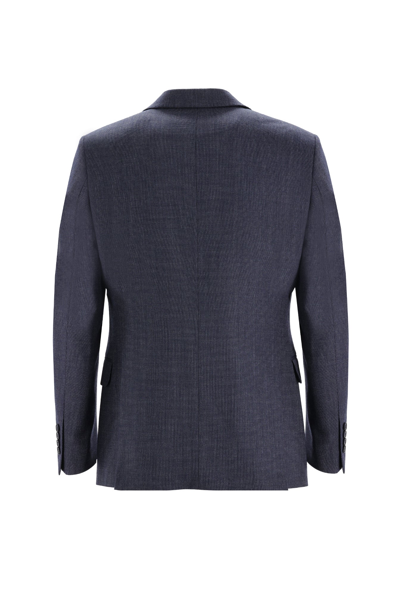 Koyu Lacivert 7 Drop Slim Fit Dar Kesim Kuşgözü Takım Elbise - Image 3