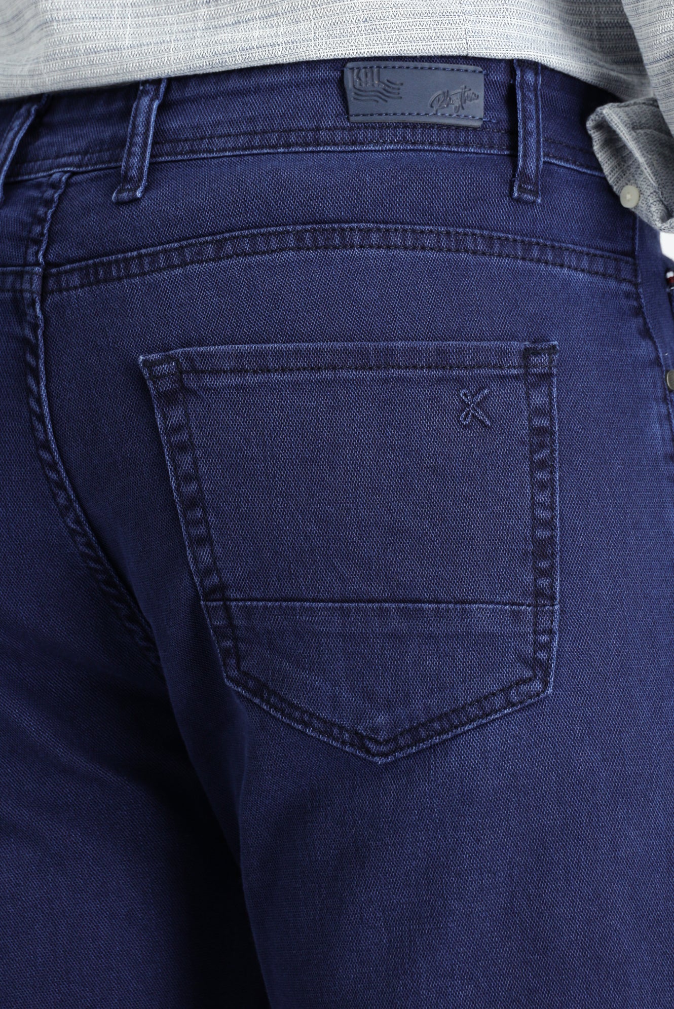 Koyu Lacivert Slim Fit Dar Kesim Likralı Denim Pantolon - Image 5