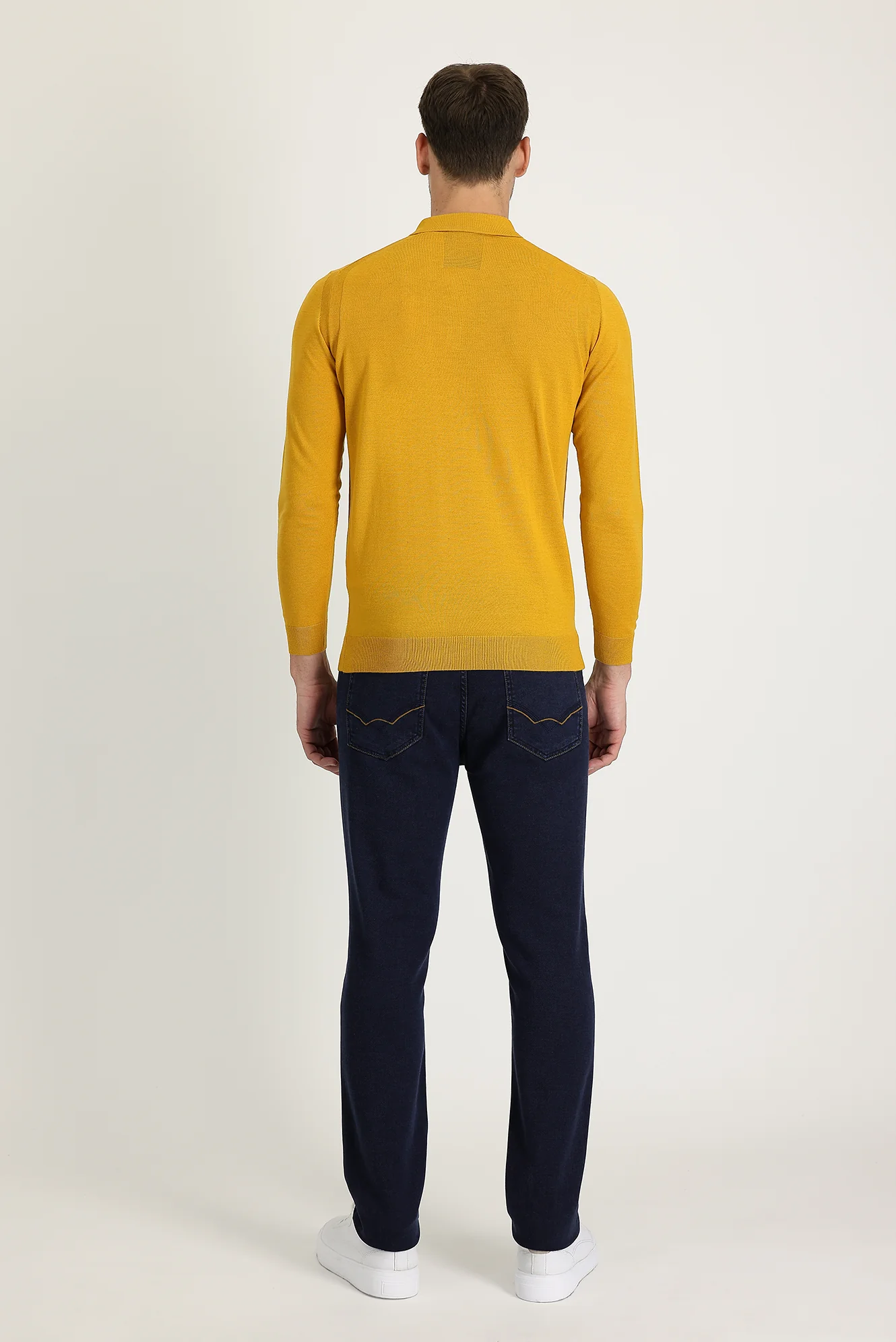 Koyu Lacivert Super Slim Fit Eksra Dar Kesim Likralı Denim Pantolon - Image 3