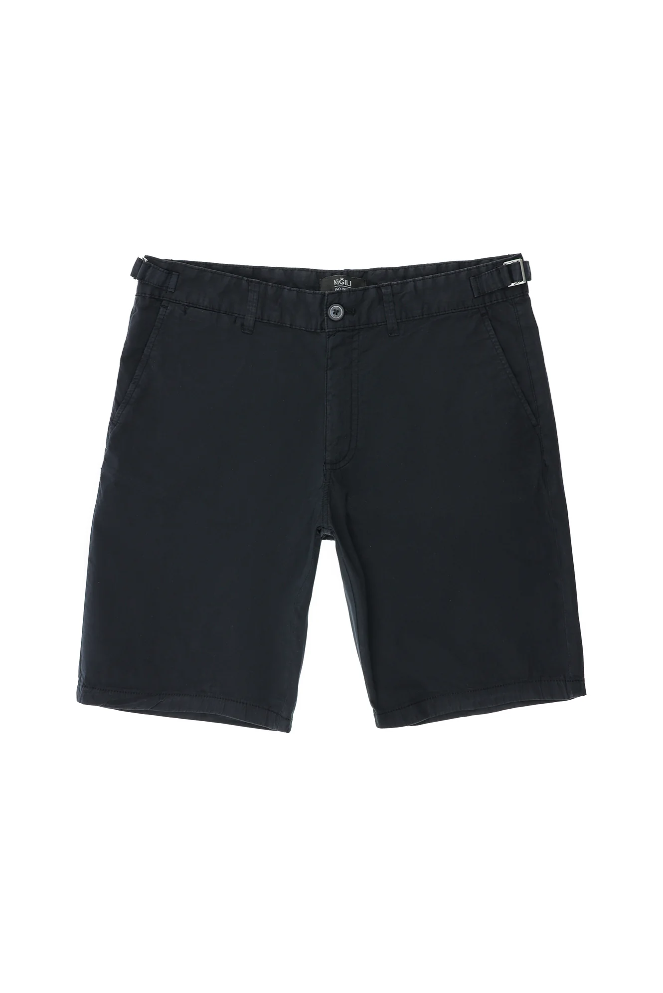 Koyu Lacivert Regular Fit Standart Kesim Pamuklu Bermuda Şort