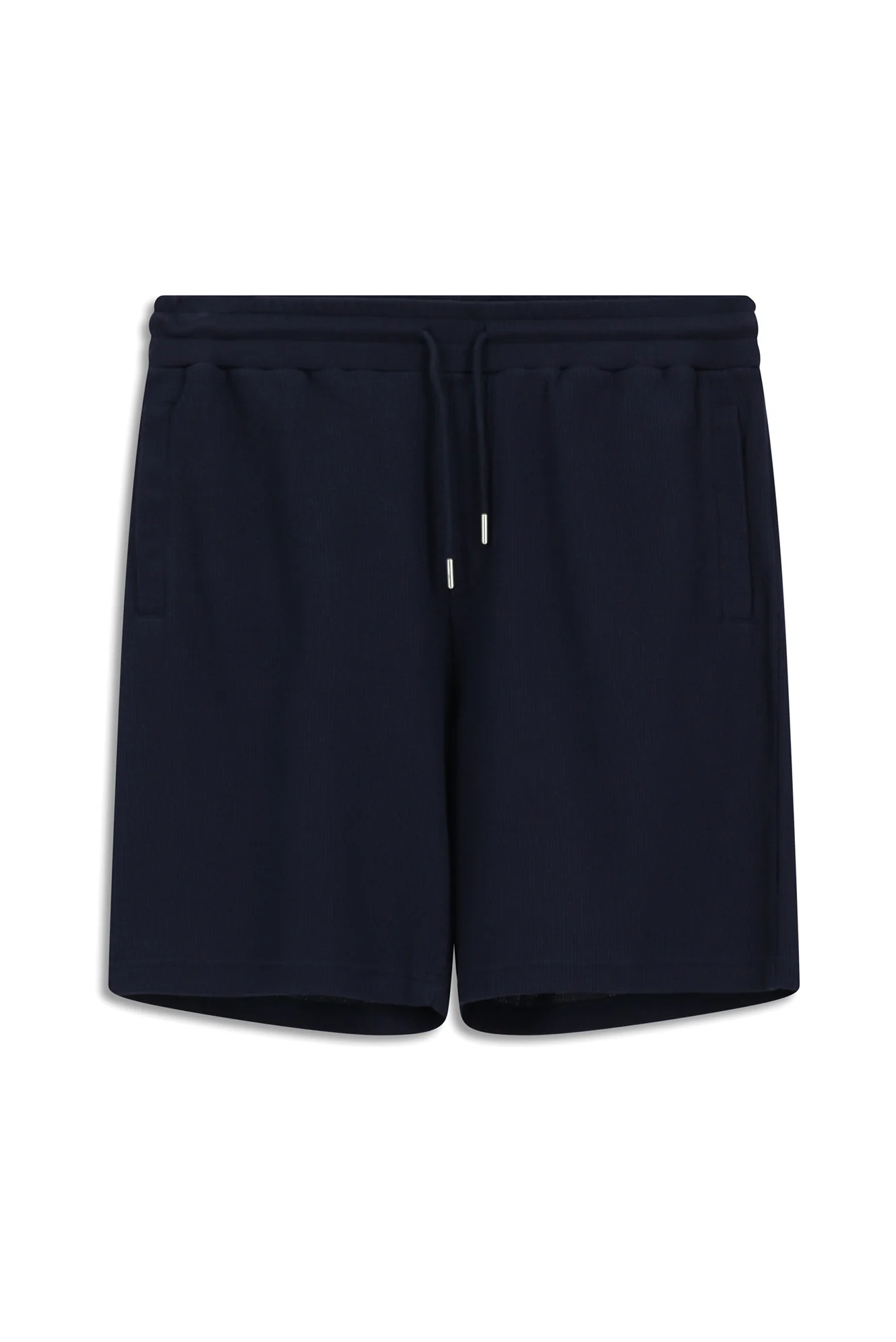 Koyu Lacivert Pamuklu Spor Sweat Şort - Image 6