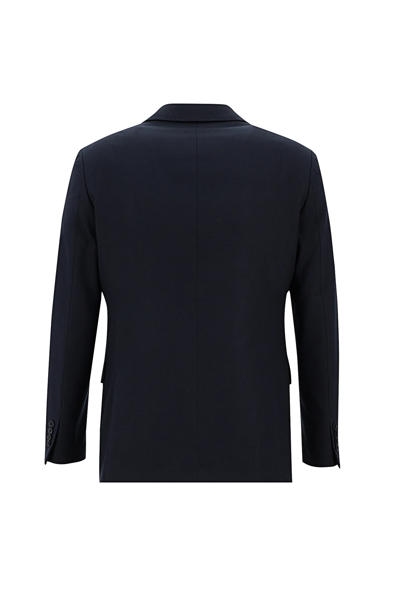 Koyu Lacivert 6 Drop Regular Fit Standart Kesim Beli Lastikli İpli Desenli Takım Elbise - Image 3