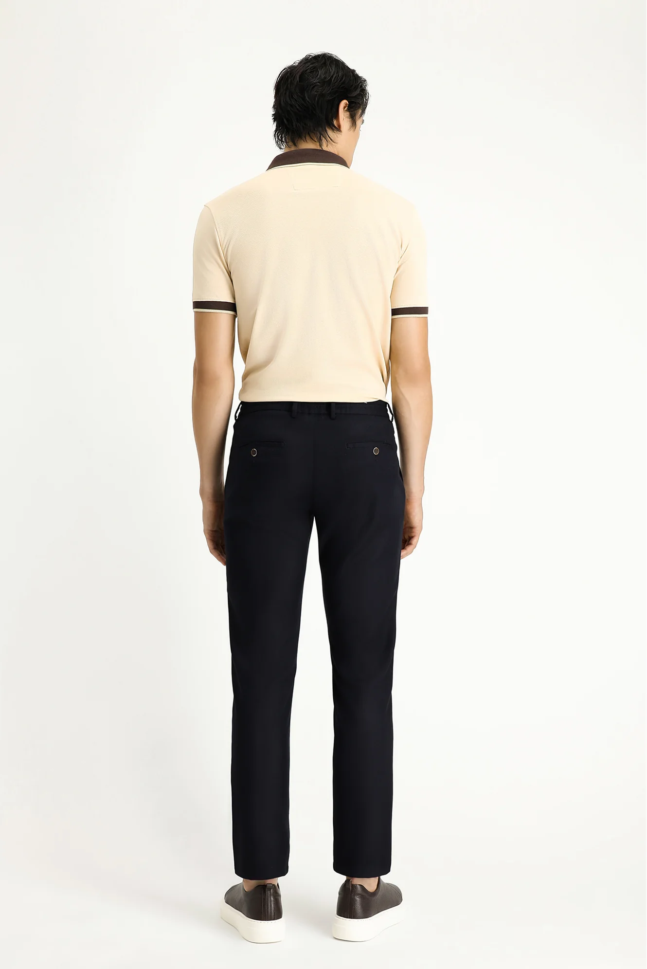 Koyu Lacivert 6 Drop Regular Fit Standart Kesim Beli Lastikli İpli Spor Pantolon - Image 4