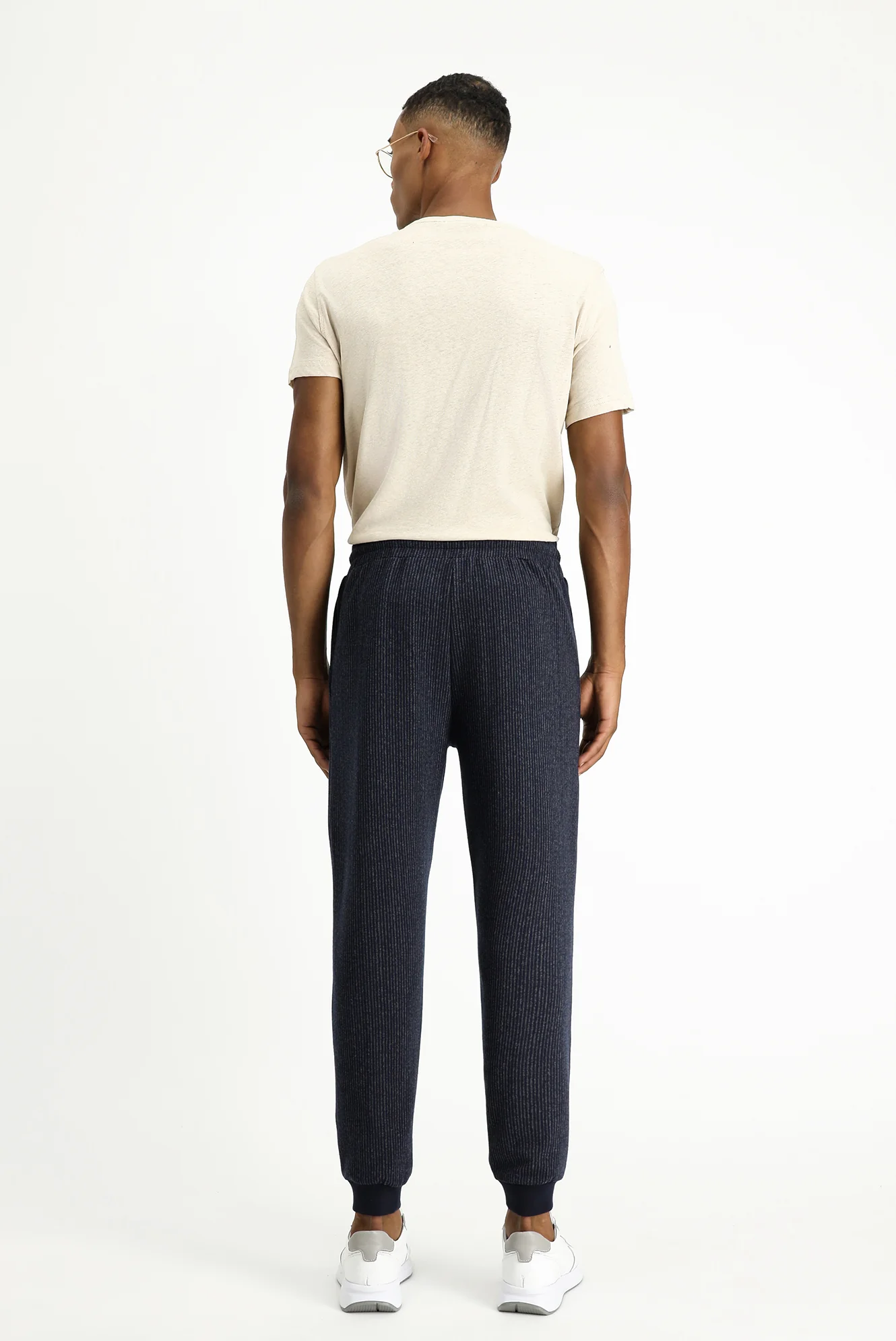Koyu Lacivert Regular Fit Çizgili Sweatpant / Eşofman Altı - Image 5