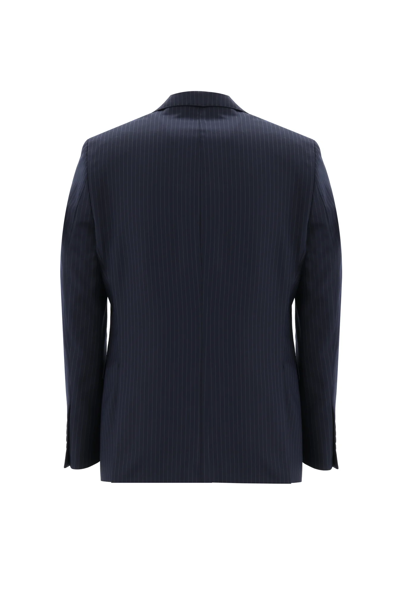 Koyu Lacivert 6 Drop Regular Fit Standart Kesim Çizgili Takım Elbise - Image 3
