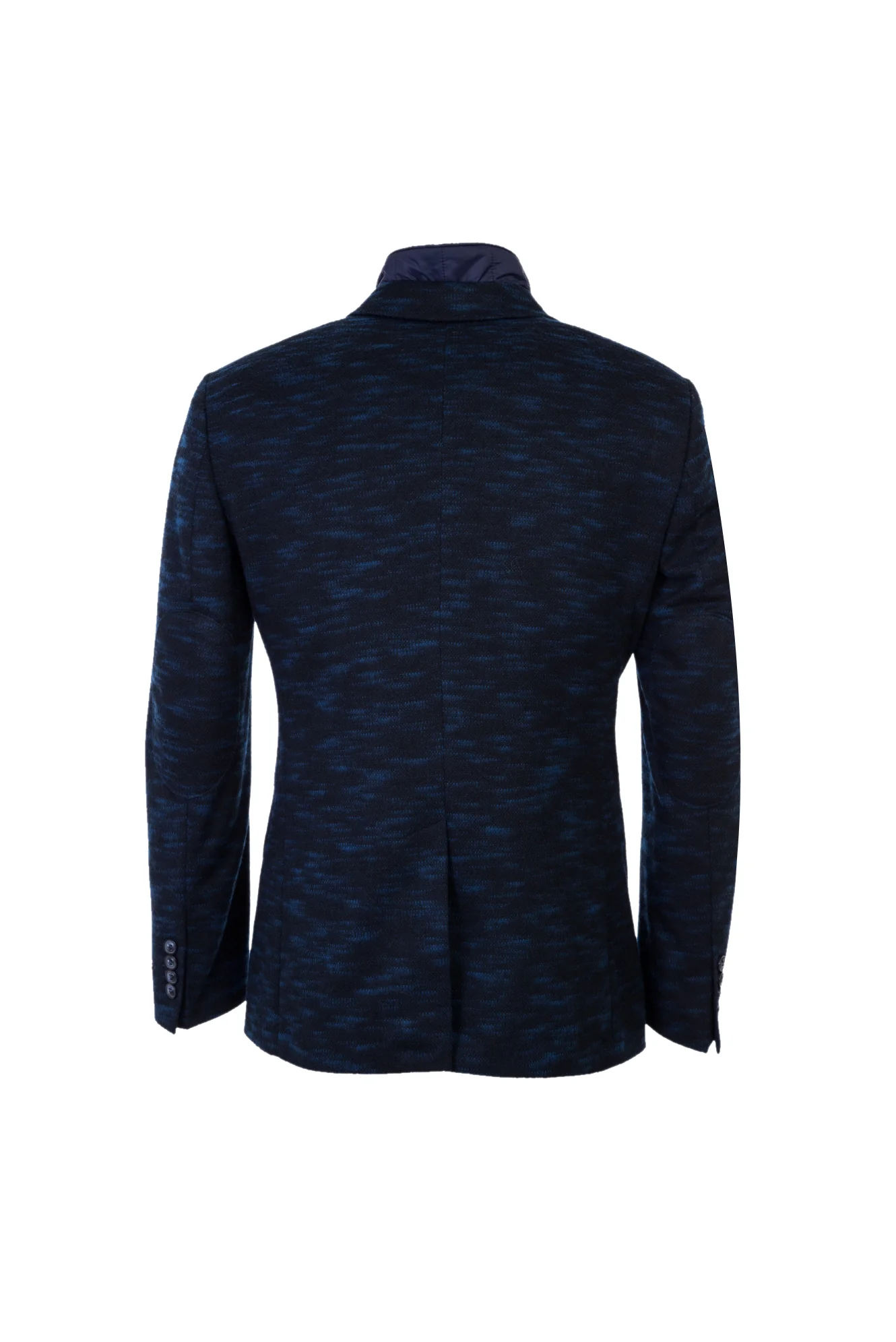 Koyu Lacivert 6 Drop Regular Fit Standart Kesim Dik Yaka Ceket - Image 2