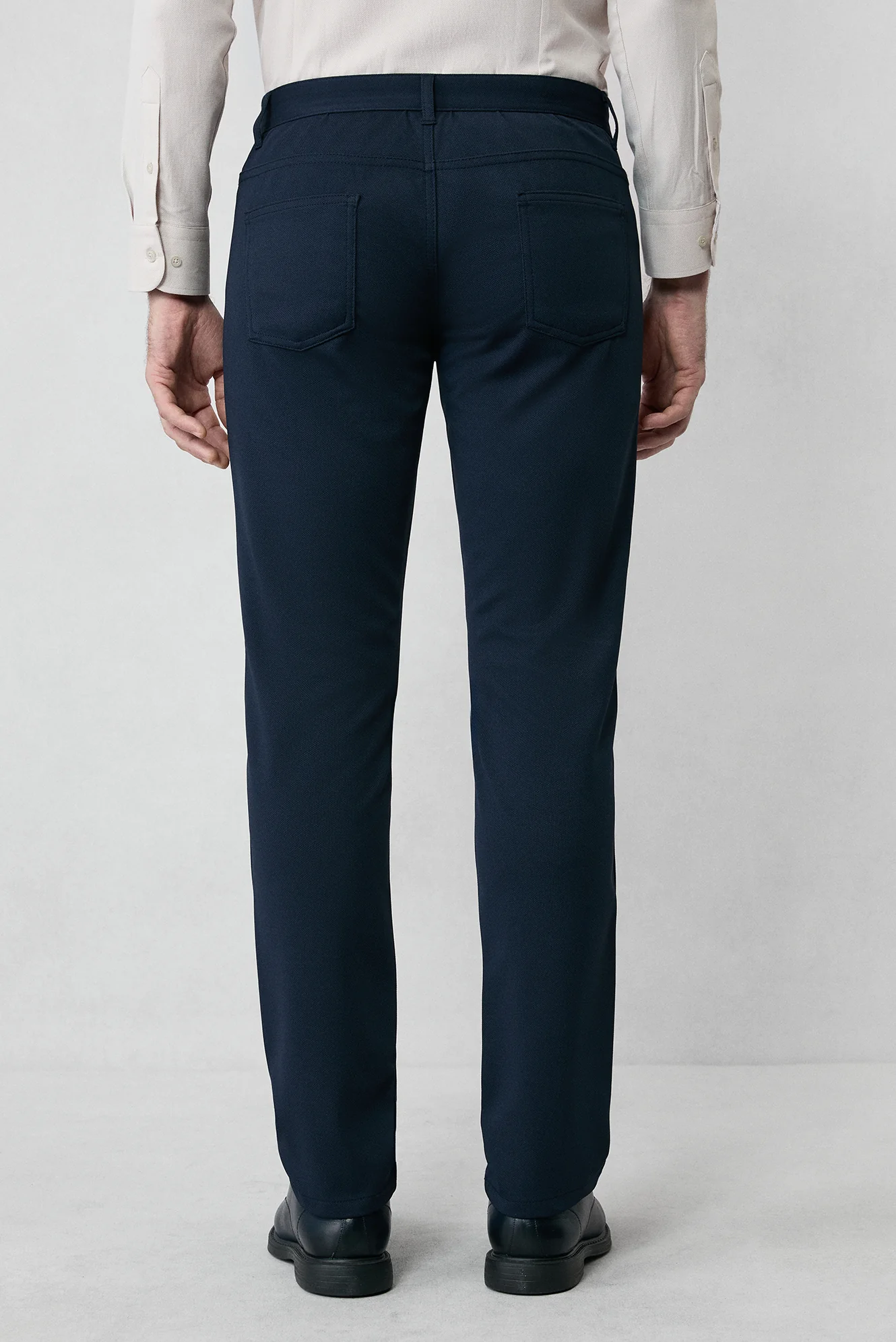 Koyu Lacivert Regular Fit Standart Kesim Kanvas / Chino Pantolon - Image 6