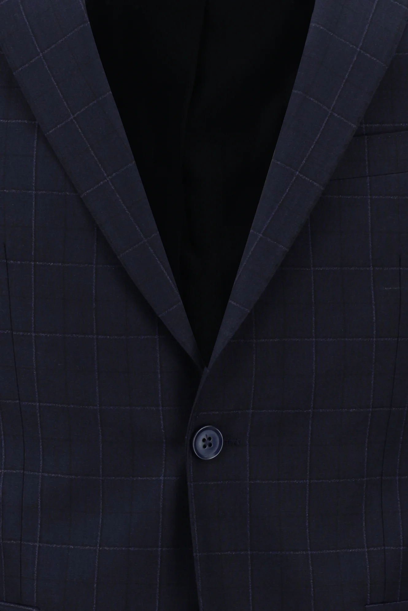 Koyu Lacivert 6 Drop Regular Fit Standart Kesim Kareli Takım Elbise - Image 4