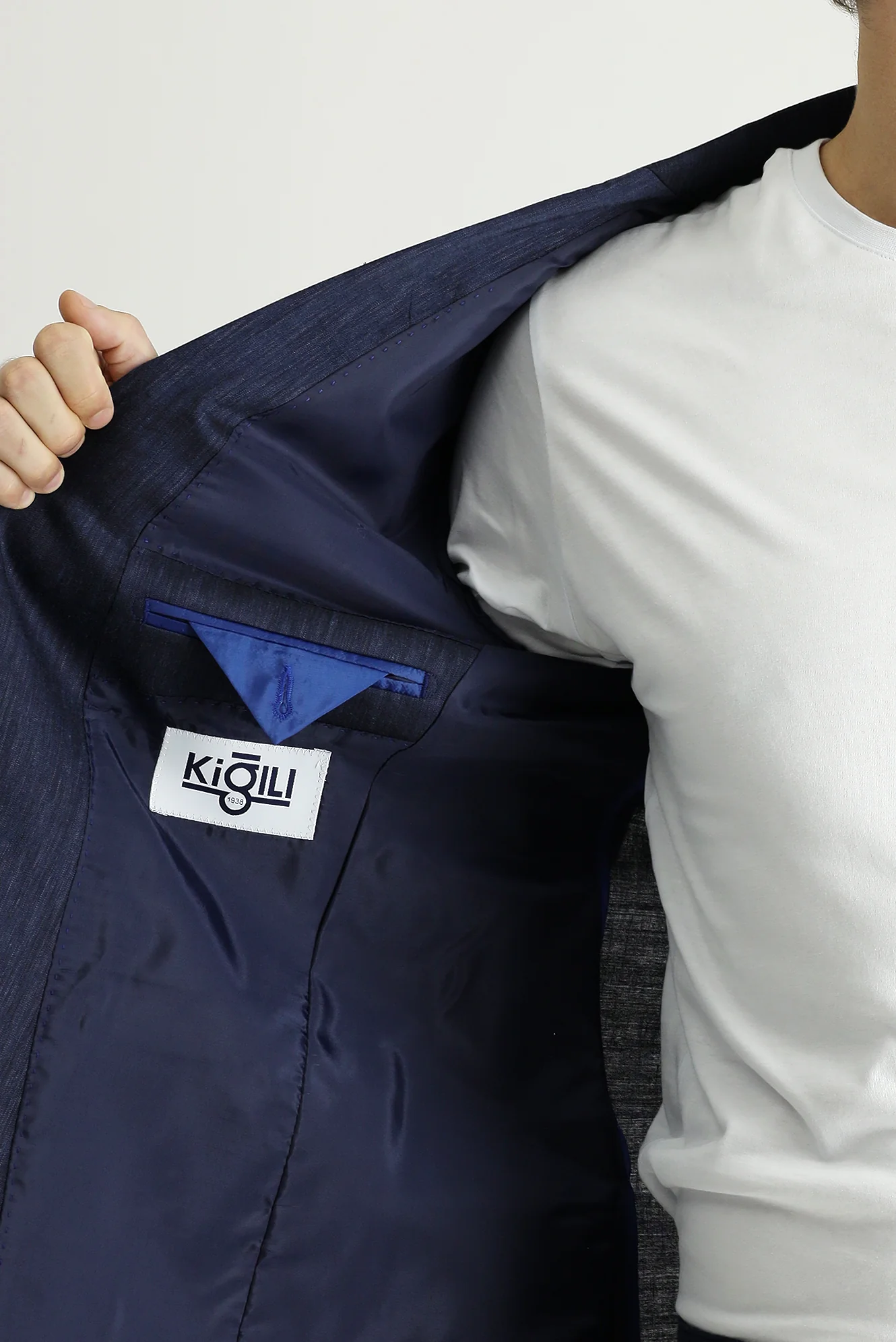 Koyu Lacivert 6 Drop Regular Fit Standart Kesim Keten Karışımlı Spor Ceket - Image 7