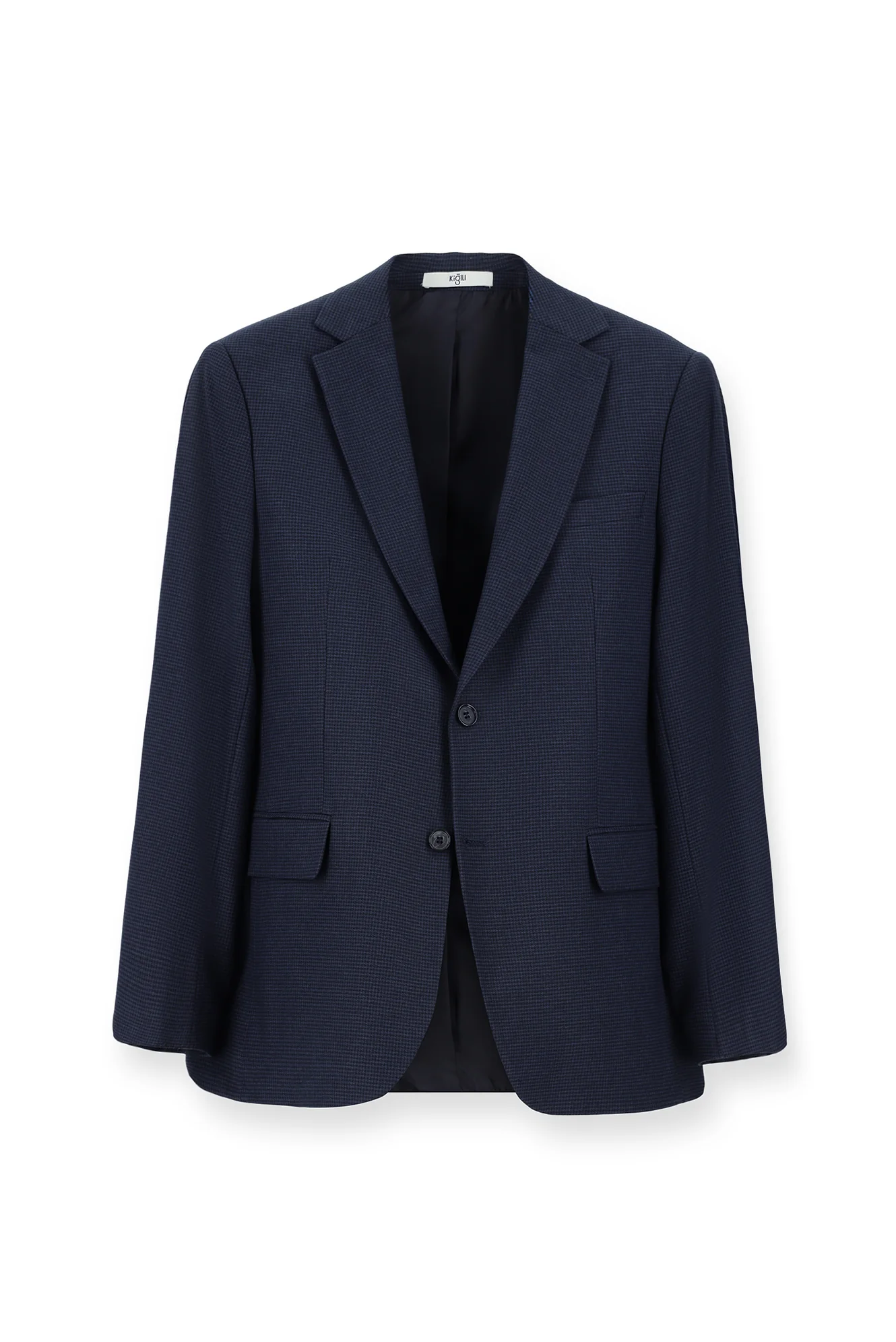 Koyu Lacivert 6 Drop Regular Fit Standart Kesim Klasik Desenli Ceket - Image 6