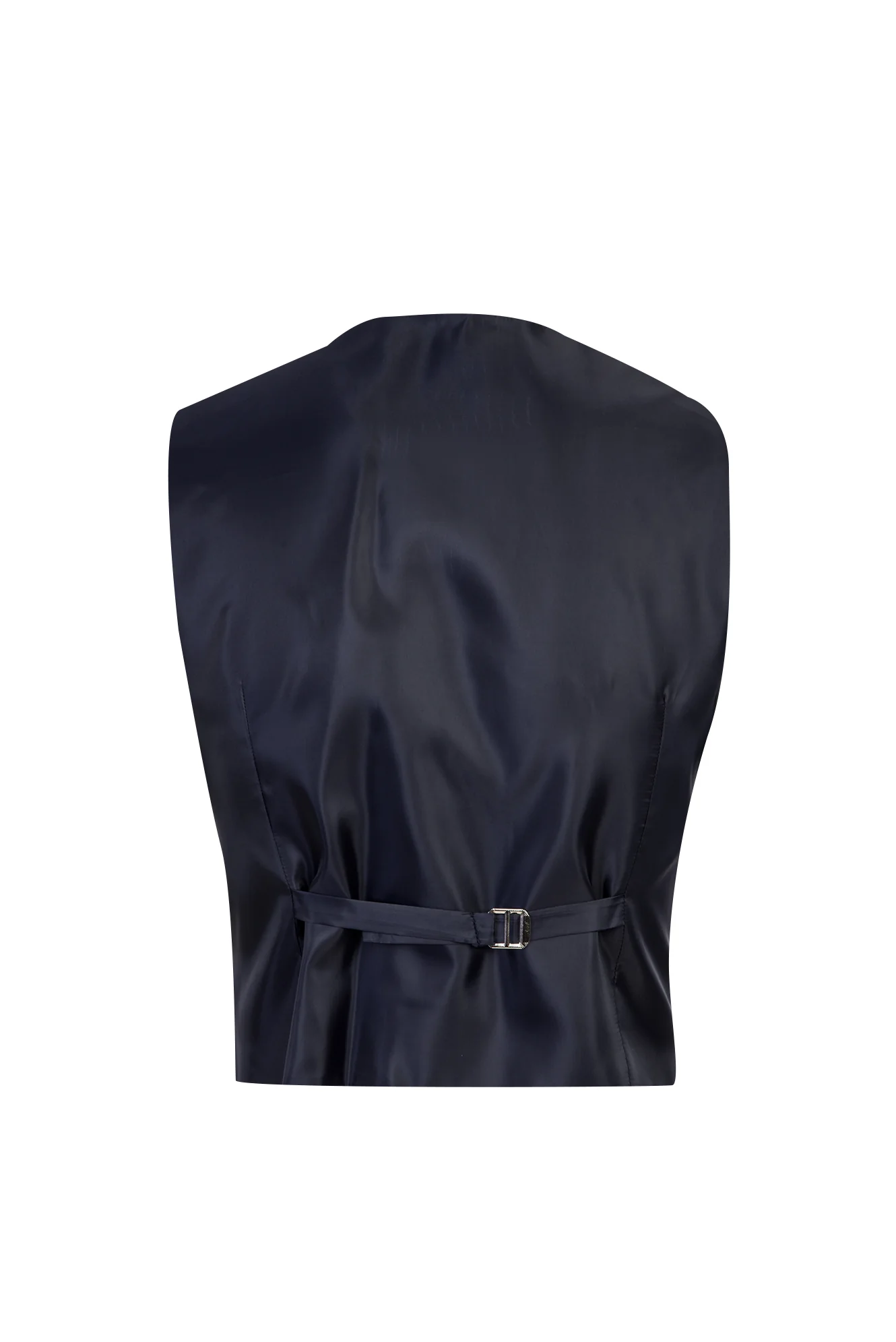 Koyu Lacivert 6 Drop Regular Fit Standart Kesim Yelekli Takım Elbise - Image 5