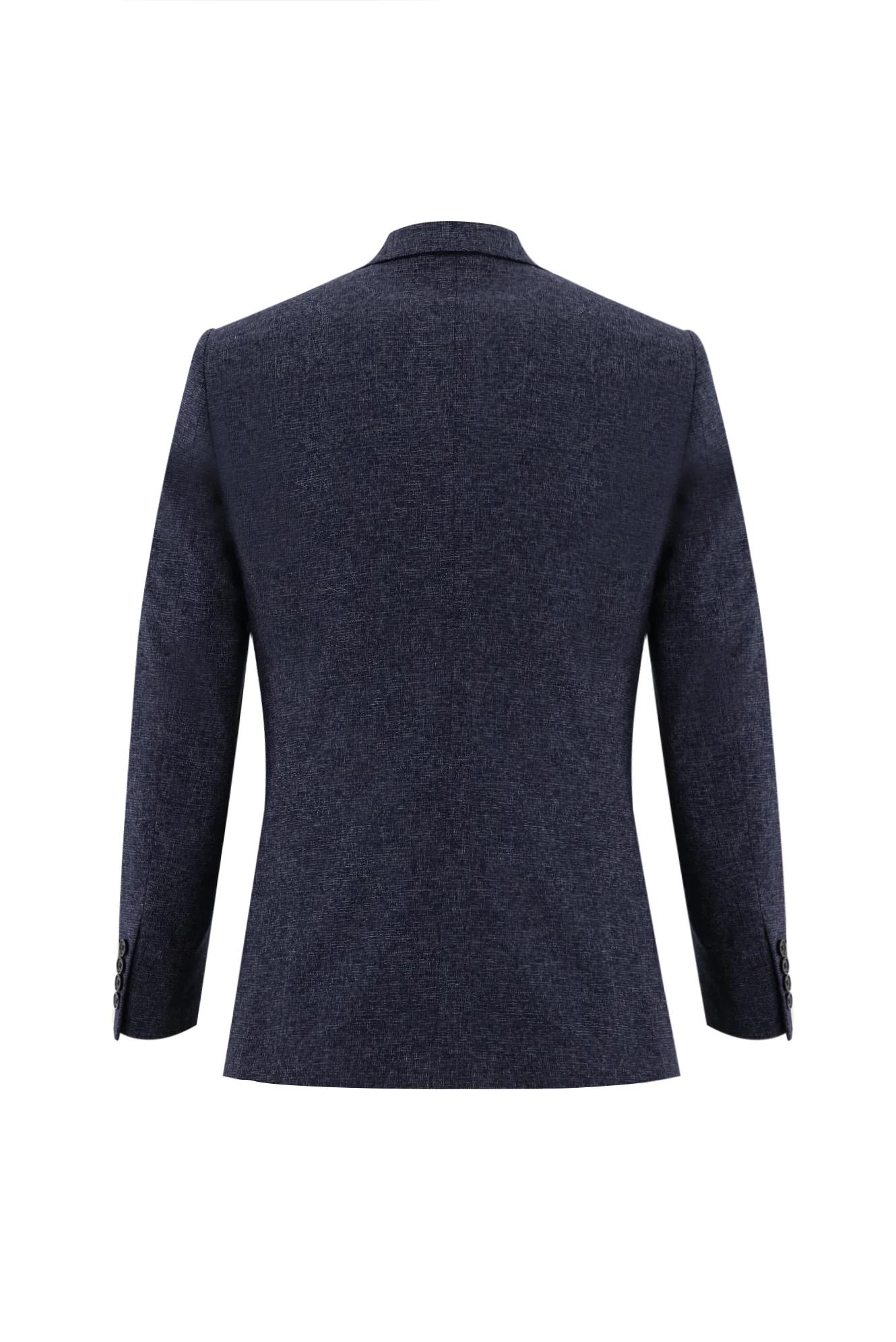 Koyu Lacivert 6 Drop Regular Fit Standart Kesim Kombinli Yelekli Takım Elbise - Image 3