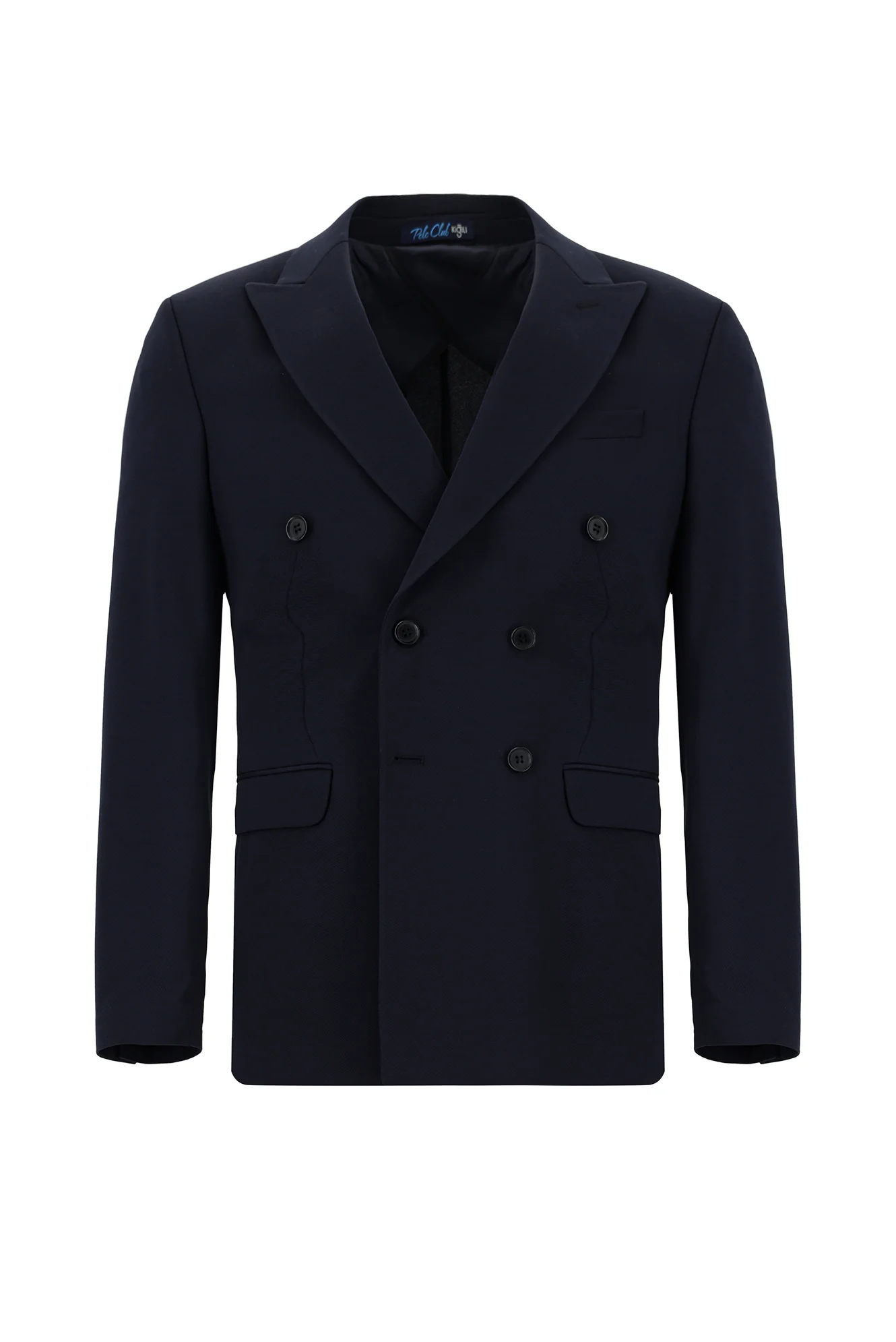 Koyu Lacivert 6 Drop Regular Fit Standart Kesim Mevsimlik Kruvaze Ceket - Image 11