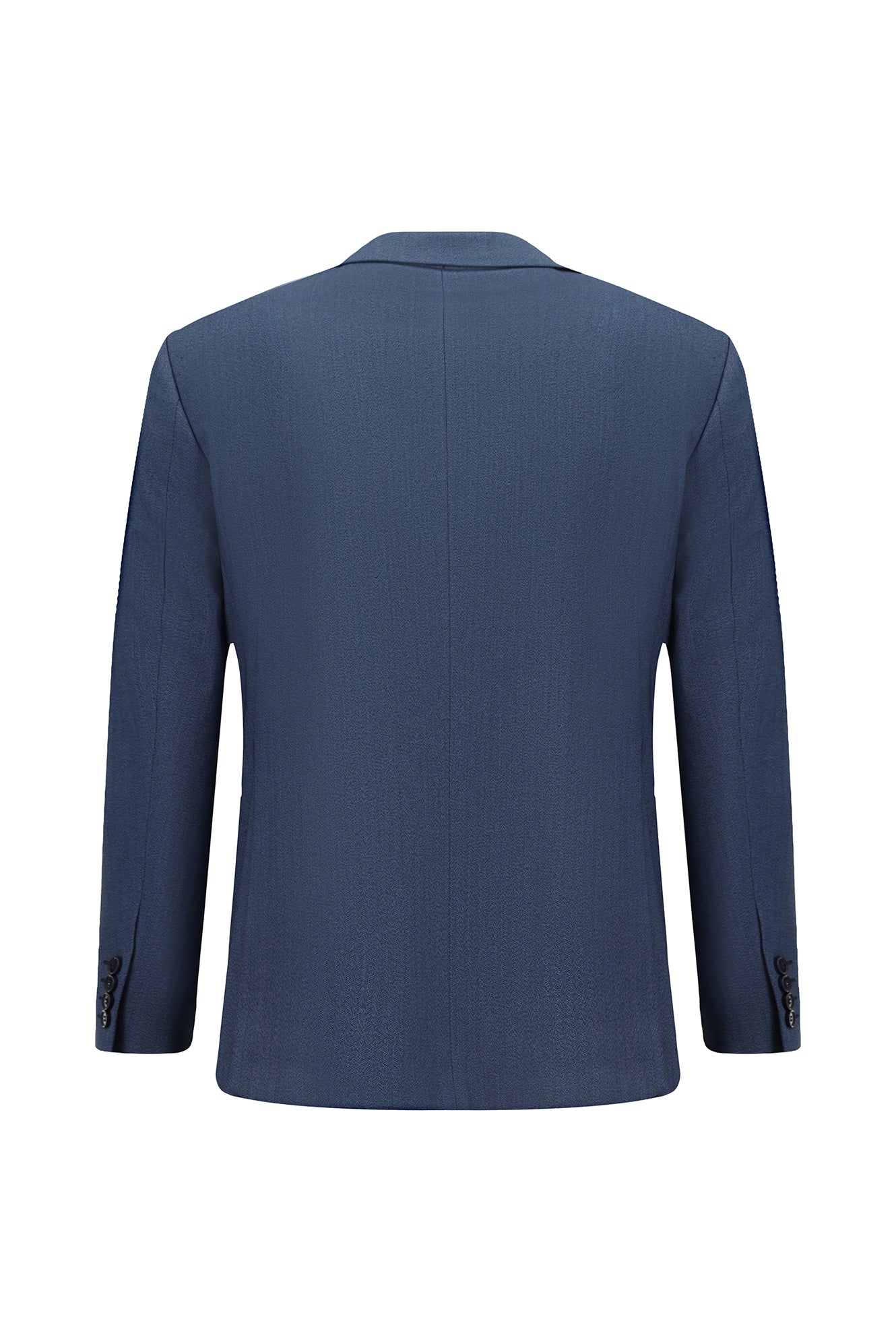 Koyu Lacivert 4 Drop Relaxed Fit Rahat Kesim Likralı Desenli Takım Elbise - Image 2