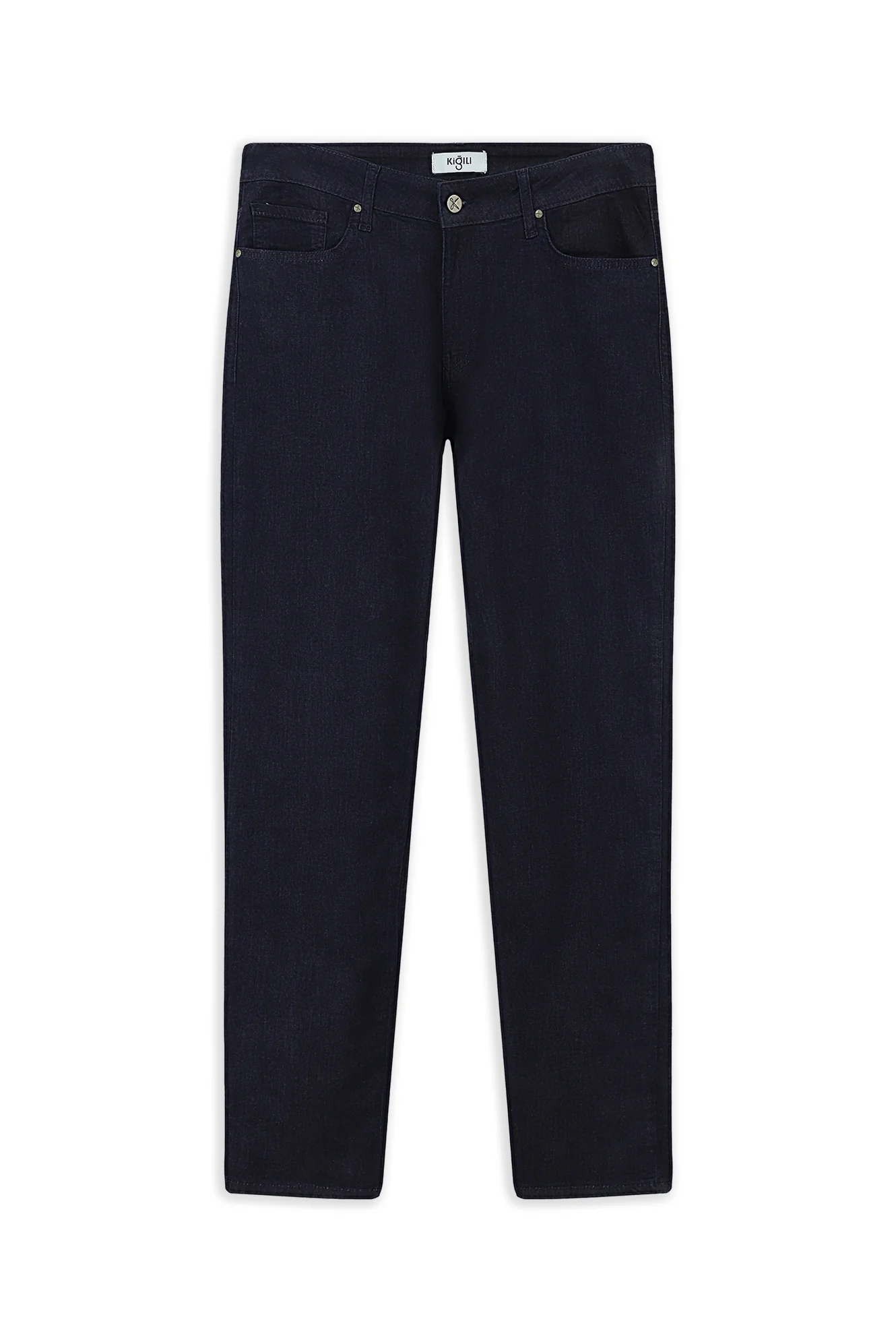 Koyu Lacivert Regular Fit Standart Kesim Likralı Denim Pantolon - Image 7