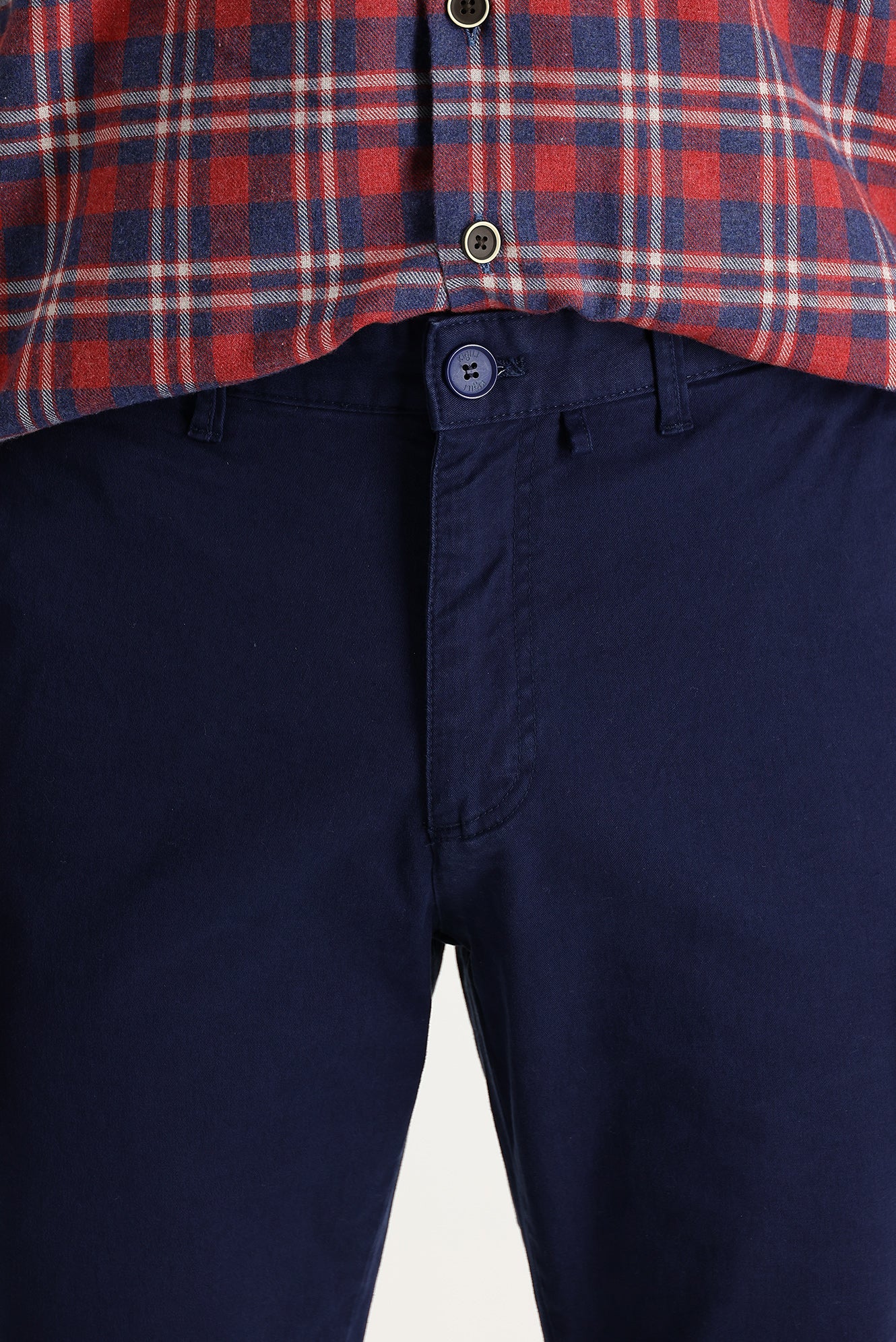 Koyu Lacivert Regular Fit Standart Kesim Likralı Kanvas / Chino Pantolon - Image 4