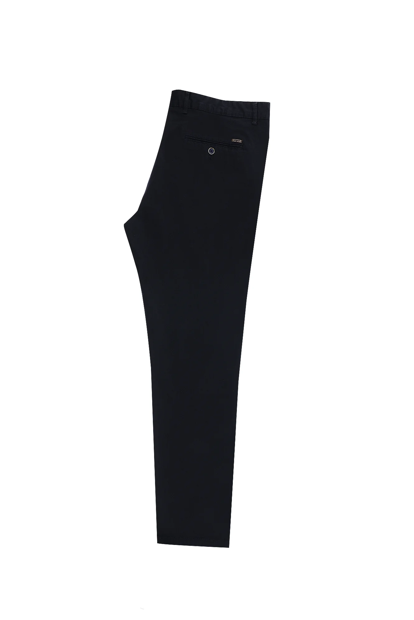 Koyu Lacivert Regular Fit Standart Kesim Likralı Kanvas / Chino Pantolon - Image 3