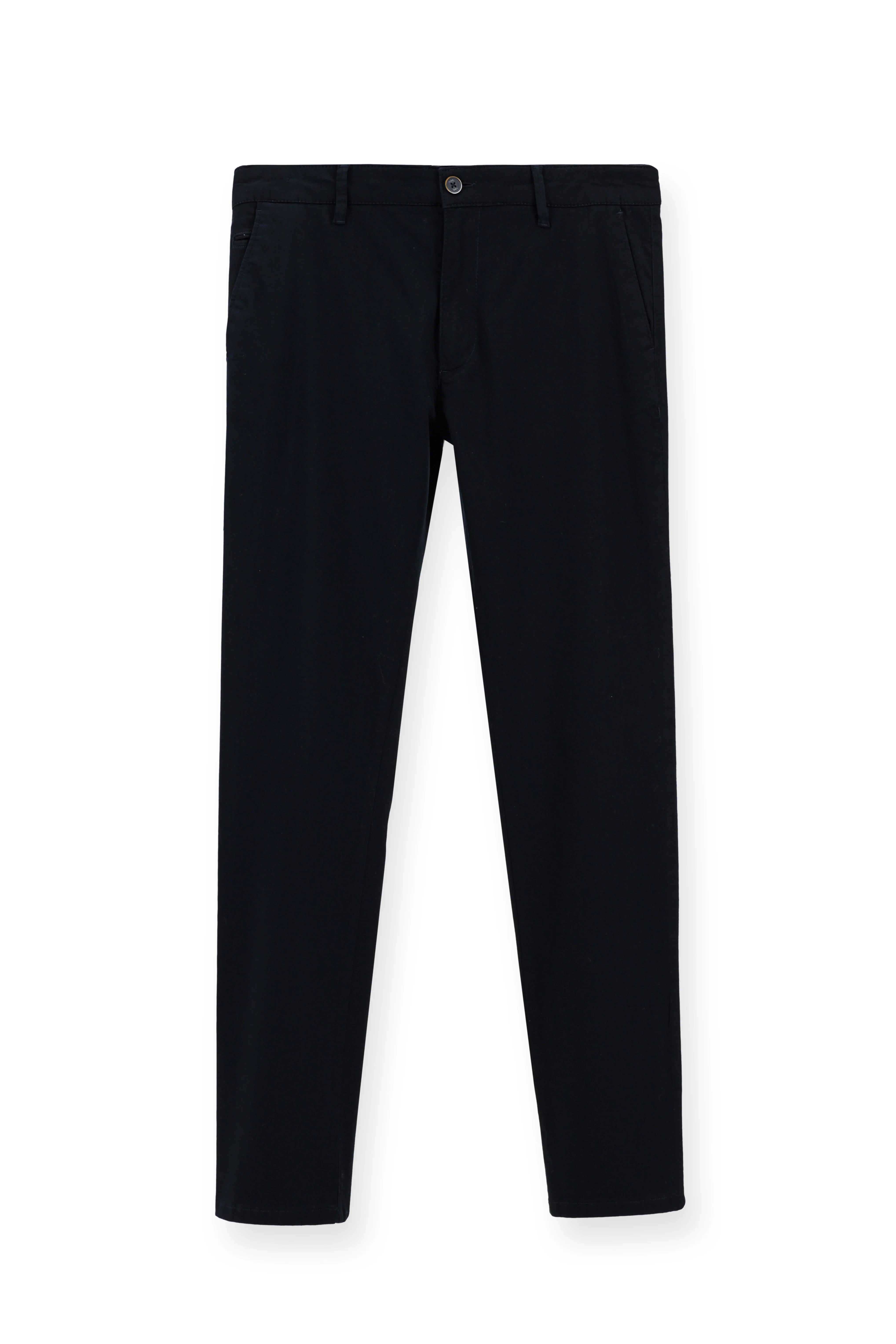 Koyu Lacivert Regular Fit Standart Kesim Likralı Kanvas / Chino Pantolon - Image 6