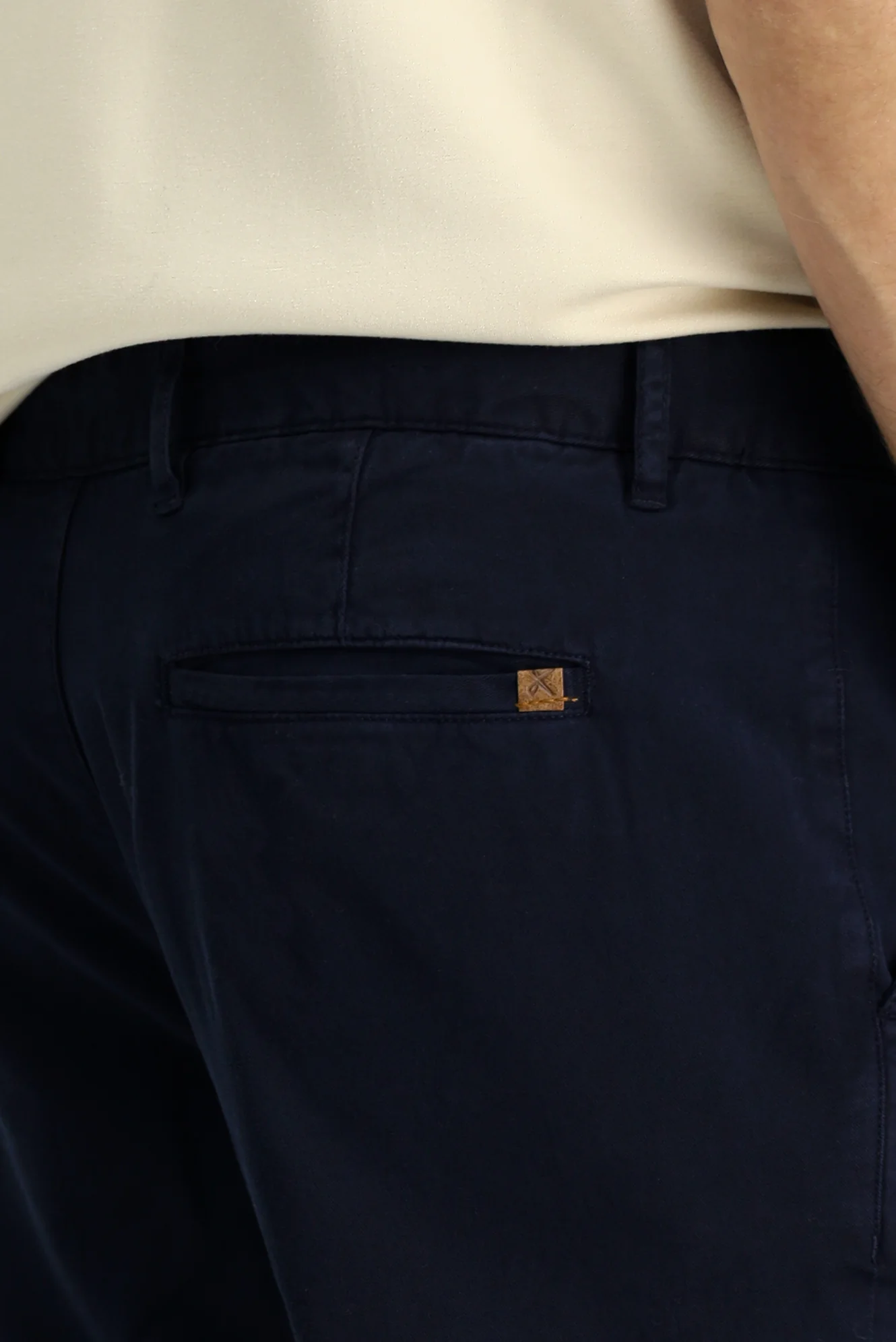 Koyu Lacivert Regular Fit Standart Kesim Likralı Kanvas / Chino Pantolon - Image 5