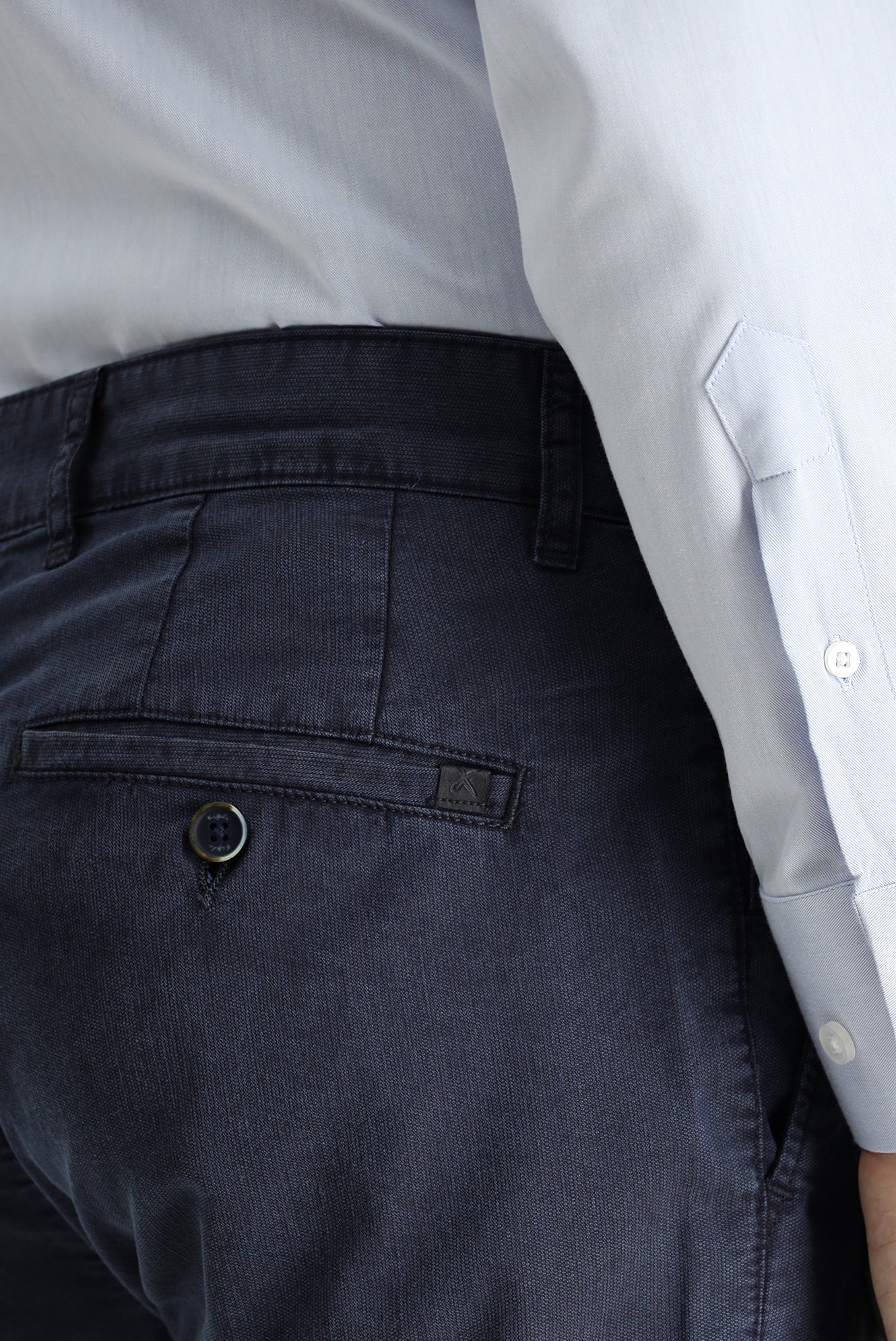 Koyu Lacivert Regular Fit Standart Kesim Likralı Kanvas / Chino Pantolon - Image 5