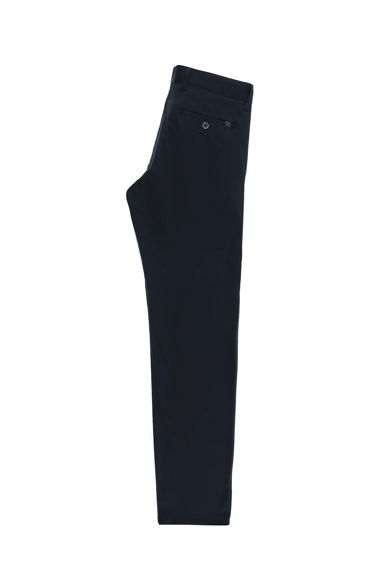 Koyu Lacivert Regular Fit Standart Kesim Likralı Kanvas / Chino Pantolon - Image 4