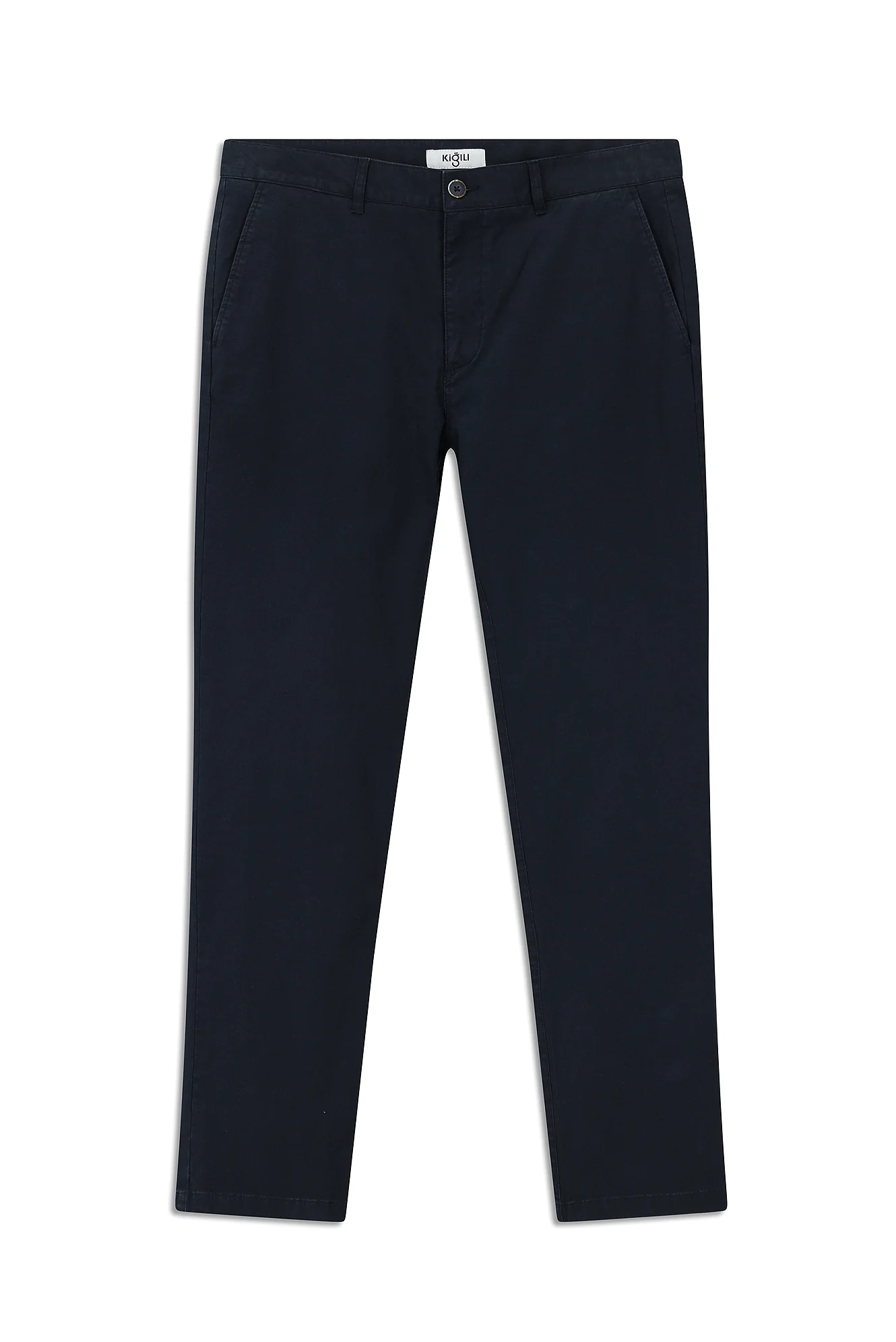 Koyu Lacivert Regular Fit Standart Kesim Likralı Kanvas / Chino Pantolon - Image 7