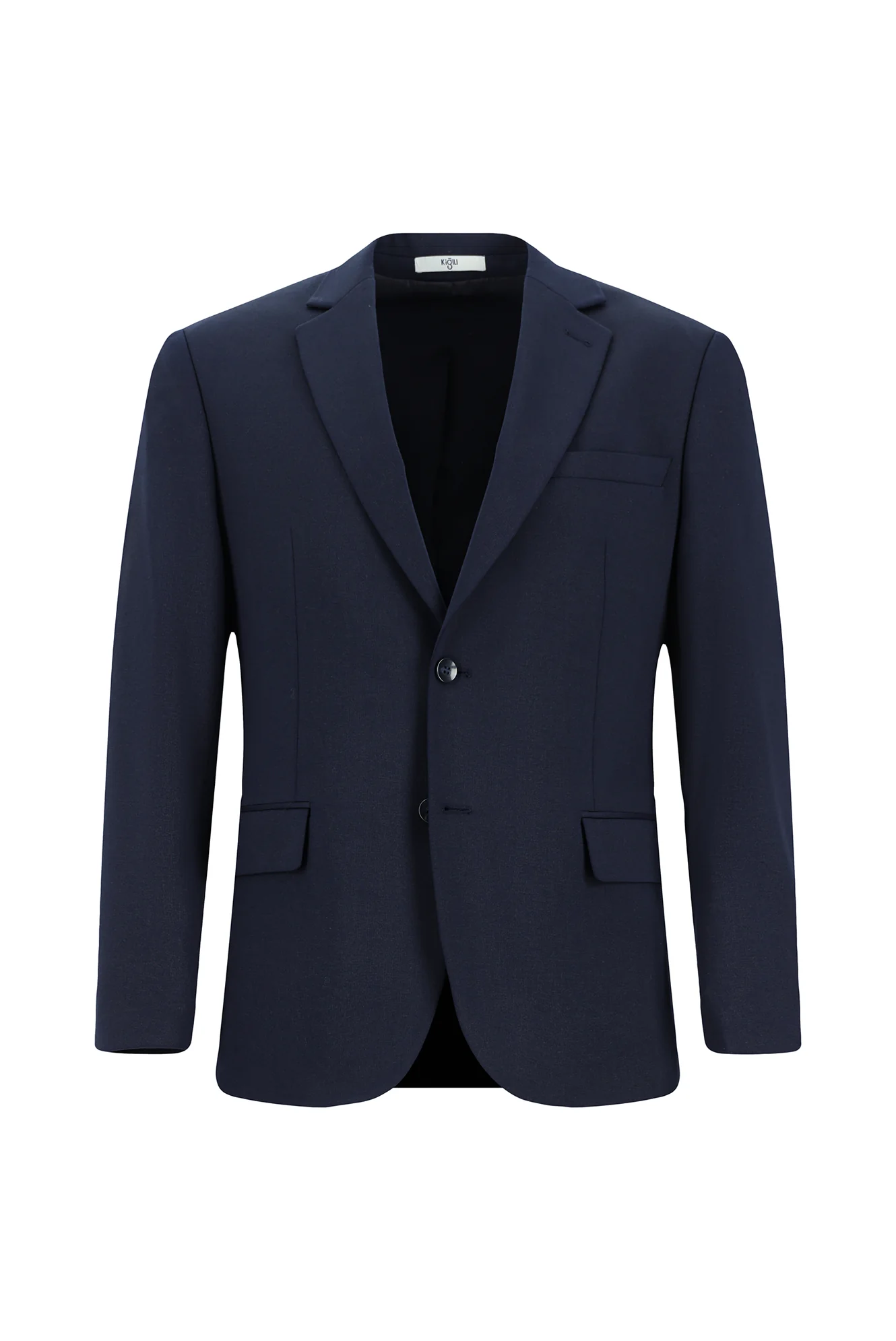 Koyu Lacivert 6 Drop Regular Fit Standart Kesim Likralı Klasik Ceket - Image 7