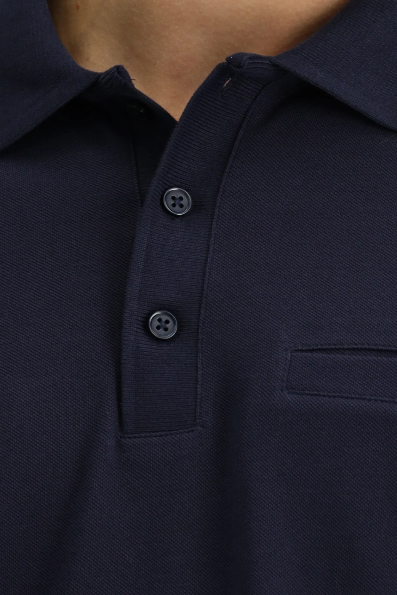 Koyu Lacivert Regular Fit Pamuk Cepli Polo Yaka Tişört - Image 5