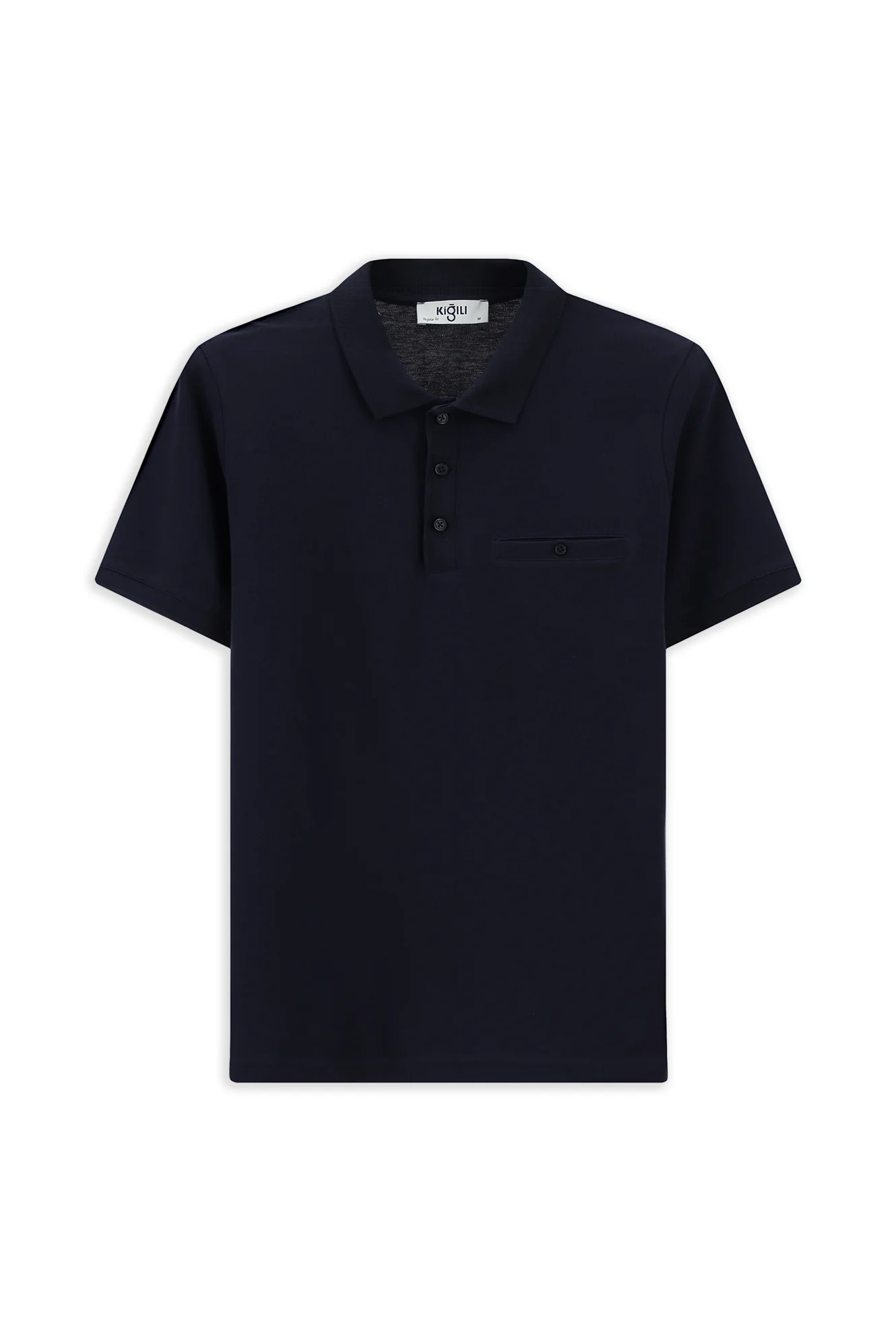 Koyu Lacivert Regular Fit Pamuk Cepli Polo Yaka Tişört - Image 7