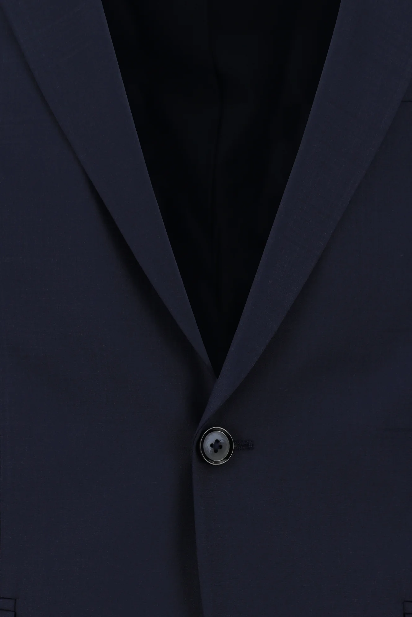 Koyu Lacivert 6 Drop Regular Fit Standart Kesim Yünlü Ekose Takım Elbise - Image 4