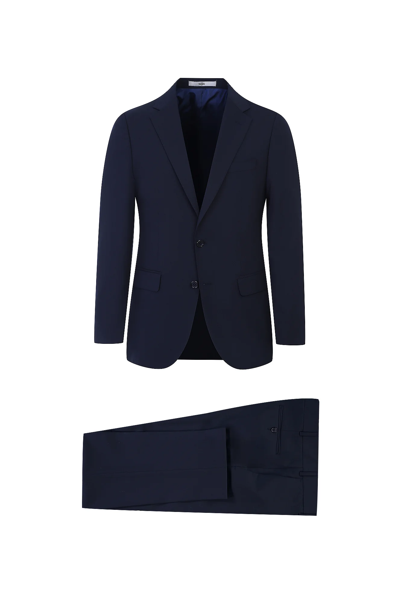 Koyu Lacivert 6 Drop Regular Fit Standart Kesim Yünlü Takım Elbise