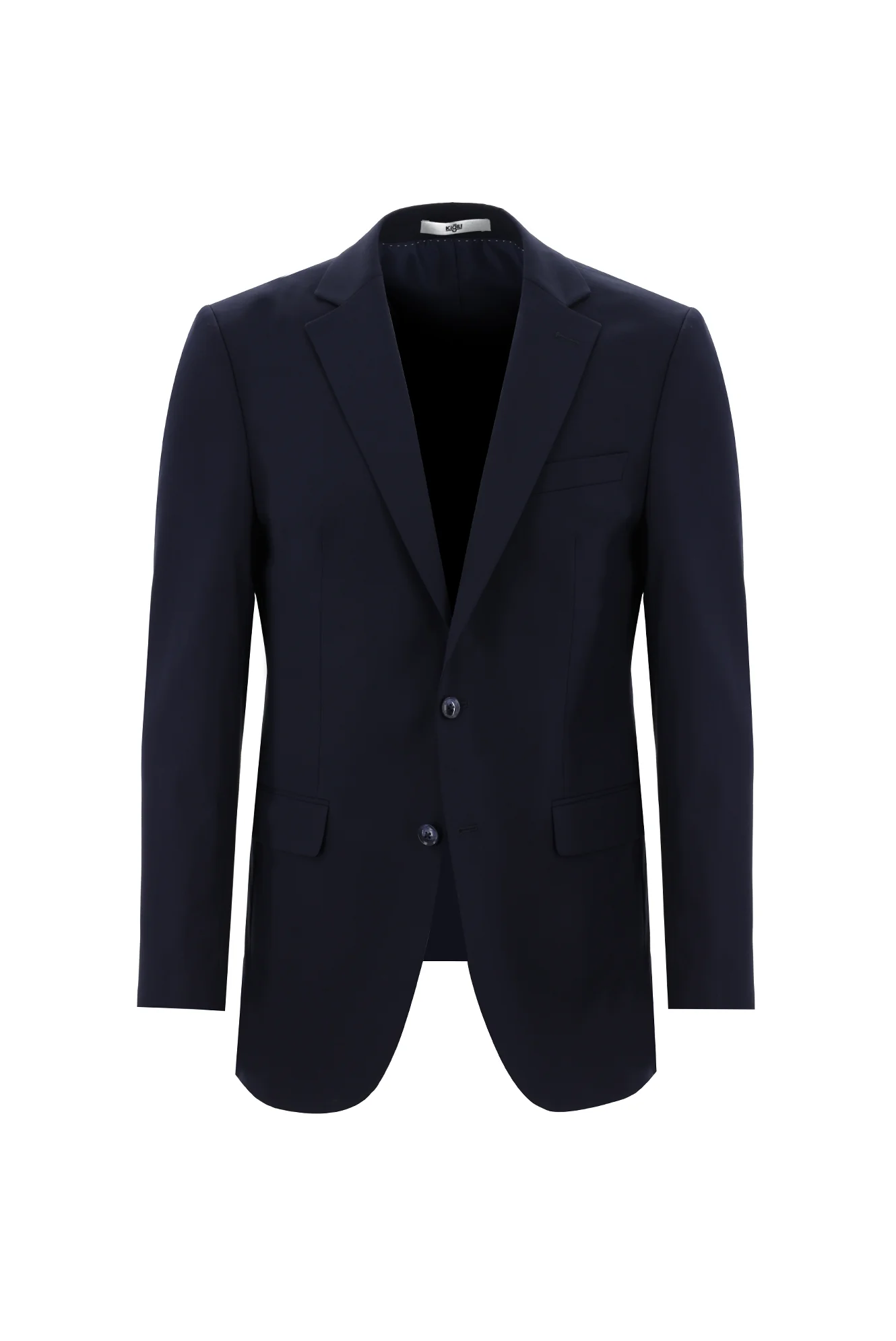 Koyu Lacivert 8 Drop Long Slim Fit Uzun Dar Kesim Takım Elbise - Image 2