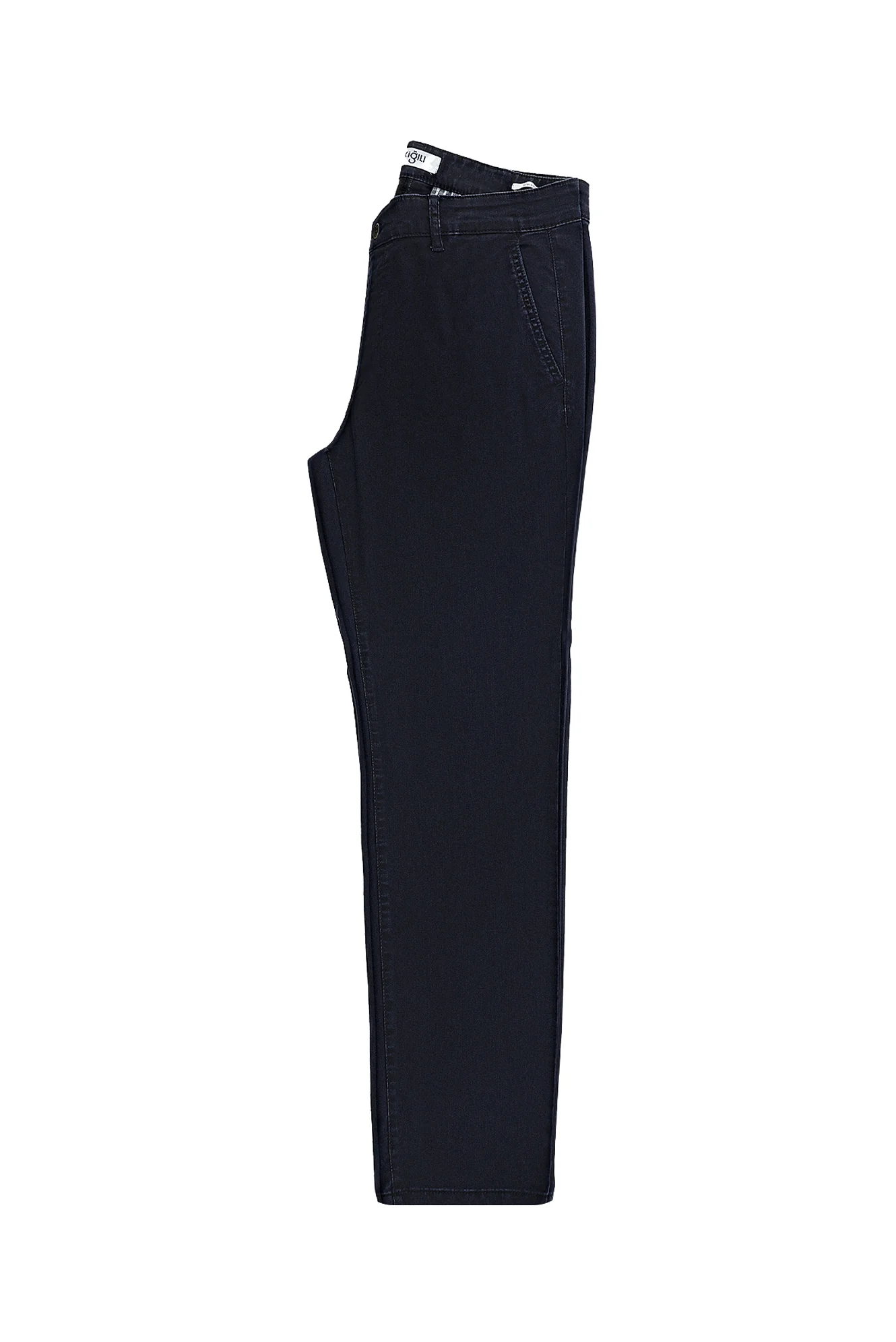 Koyu Lacivert Relaxed Fit Rahat Kesim Denim Look Likralı Pantolon - Image 2