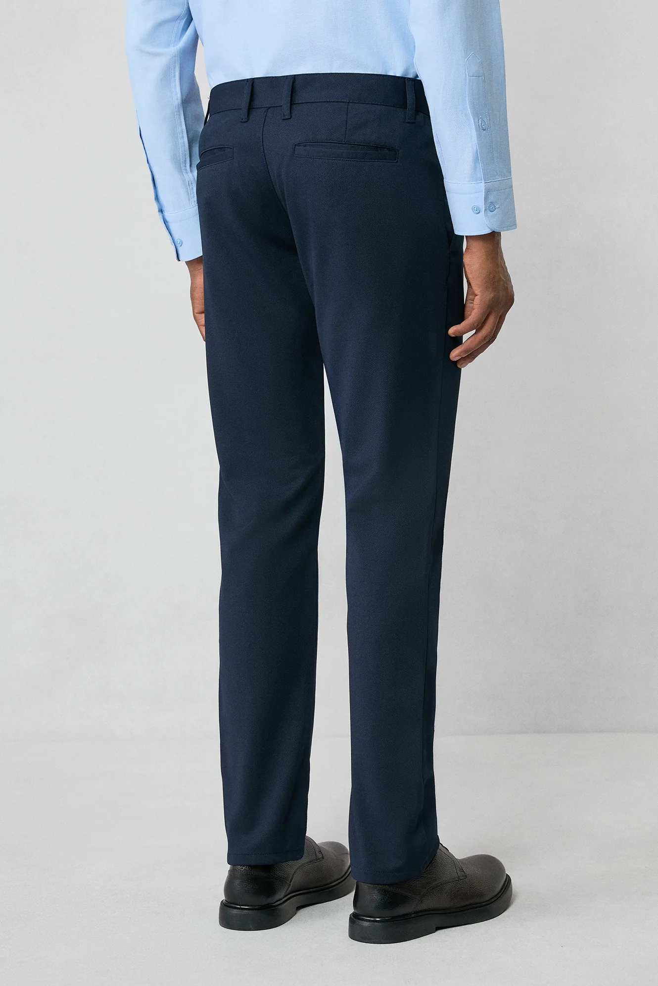 Koyu Lacivert Relaxed Fit Rahat Kesim 4 Mevsim Esnek Chino Spor Pantolon - Image 5