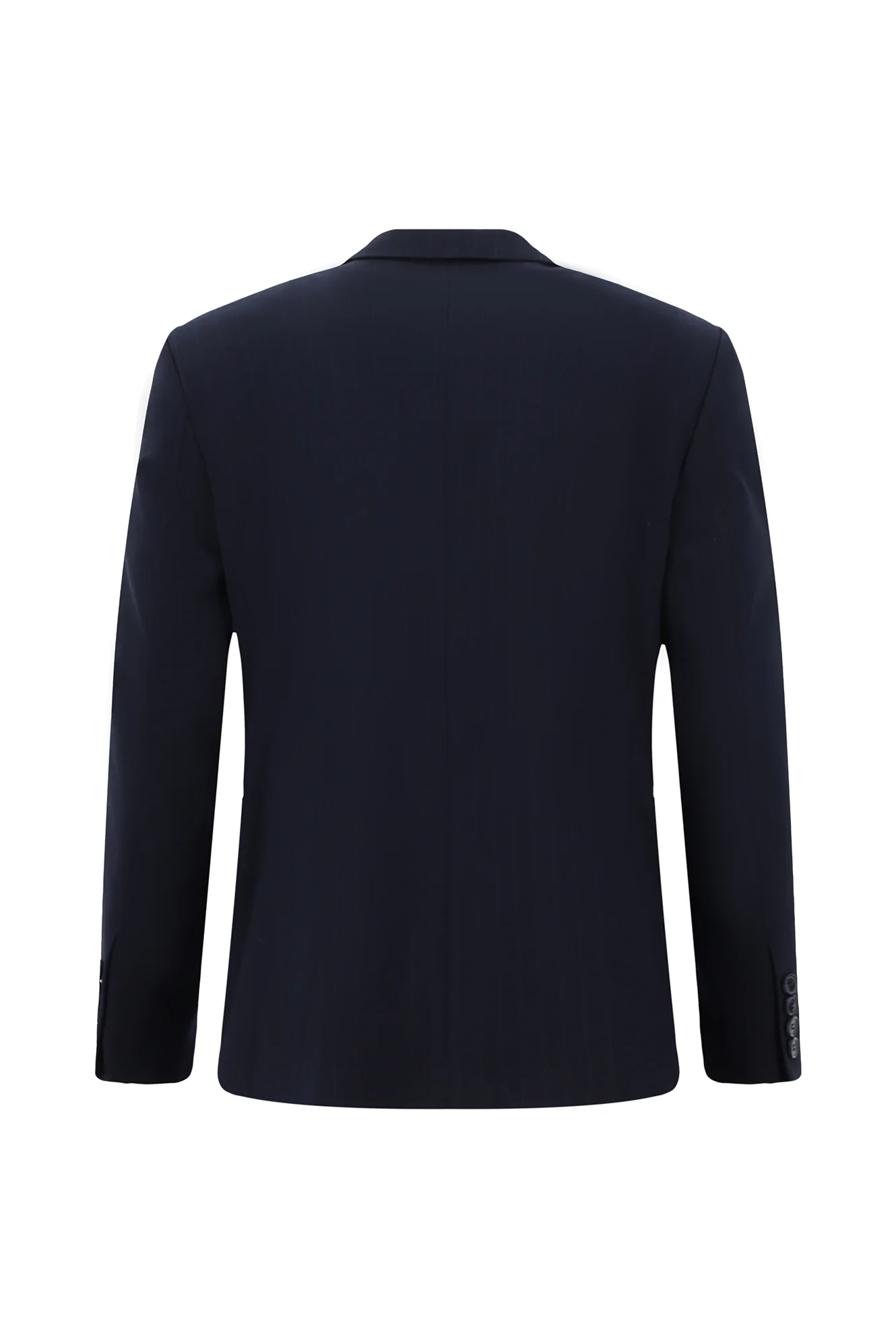 Koyu Lacivert 4 Drop Relaxed Fit Rahat Kesim Çizgili Takım Elbise - Image 3