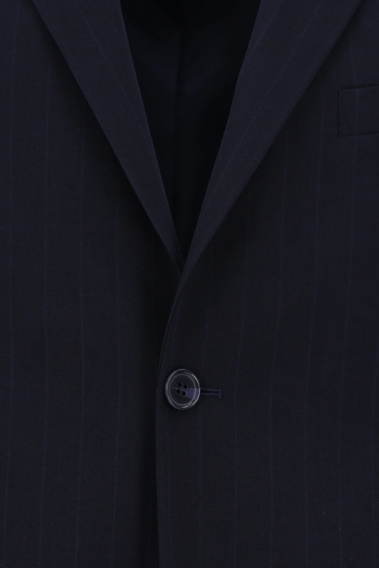 Koyu Lacivert 4 Drop Relaxed Fit Rahat Kesim Çizgili Takım Elbise - Image 4