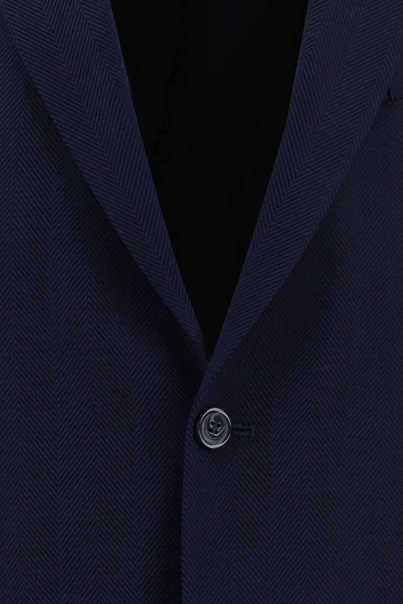Koyu Lacivert 4 Drop Relaxed Fit Rahat Kesim Klasik Desenli Pamuklu Ceket - Image 3
