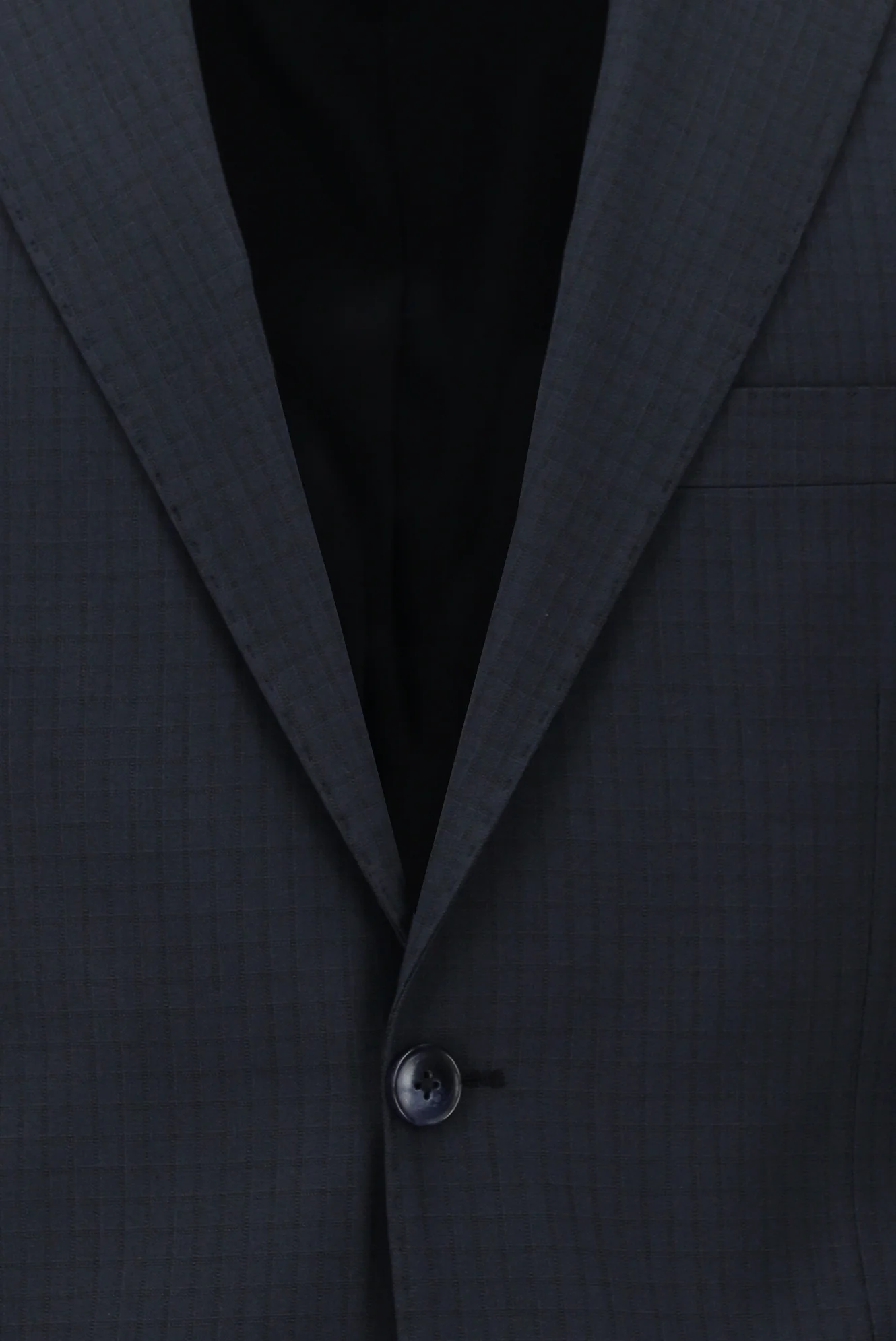 Koyu Lacivert 4 Drop Relaxed Fit Rahat Kesim Ekose Takım Elbise - Image 4