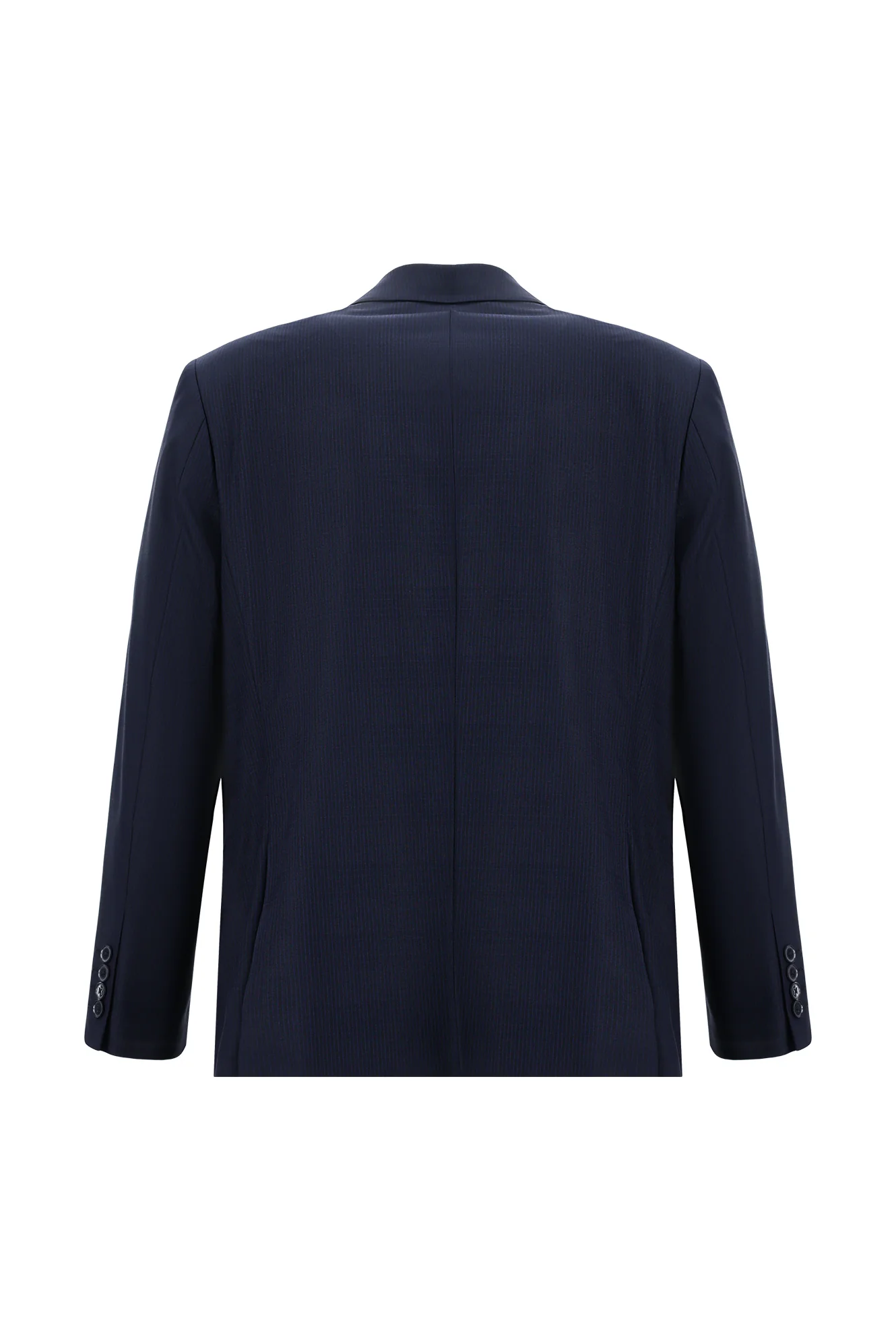 Koyu Lacivert 4 Drop Relaxed Fit Rahat Kesim Ekose Takım Elbise - Image 3
