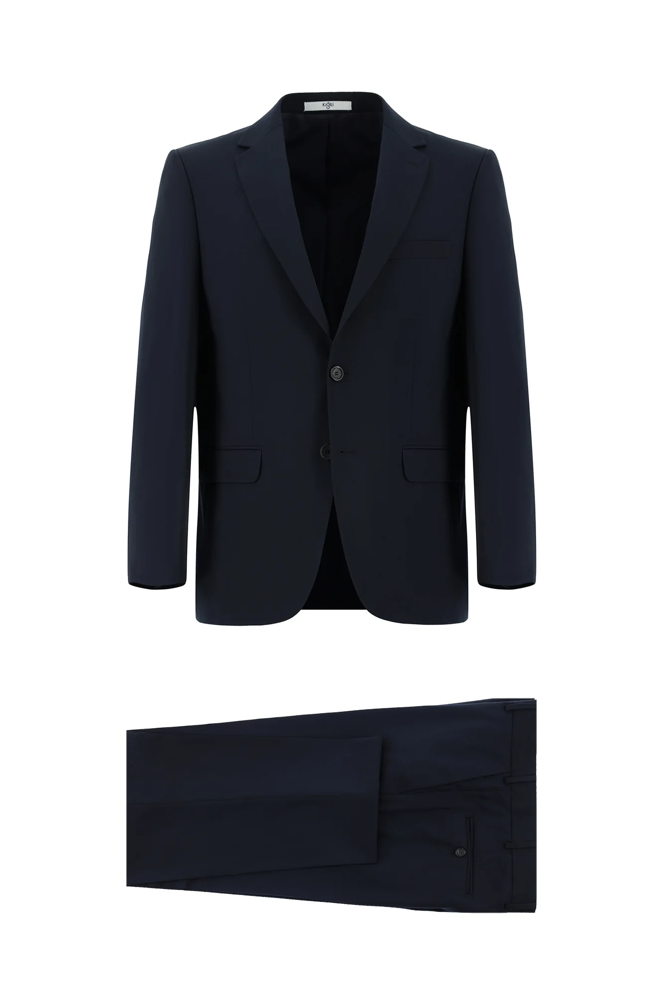 Koyu Lacivert 4 Drop Relaxed Fit Rahat Kesim Takım Elbise