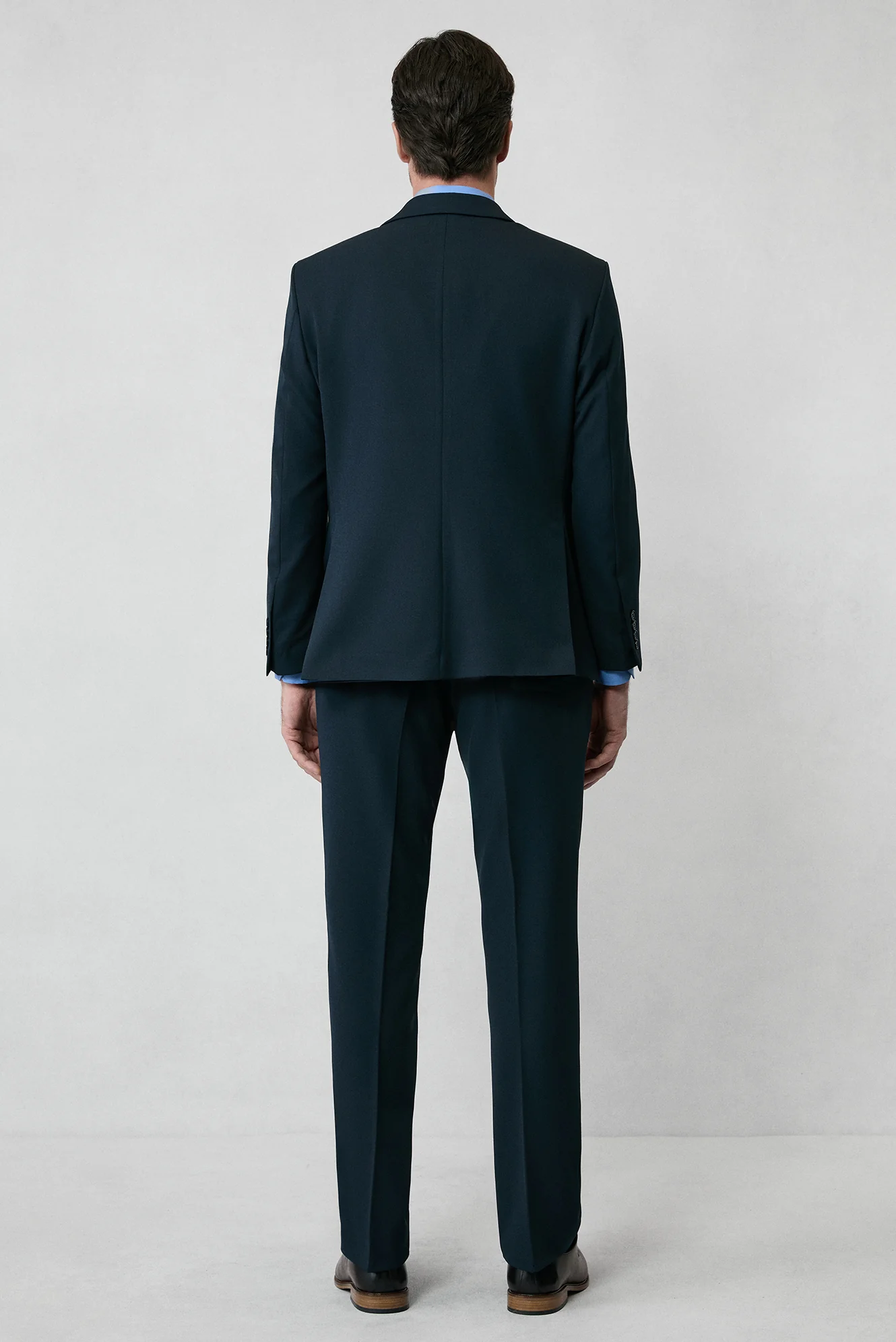 Koyu Lacivert 4 Drop Relaxed Fit Rahat Kesim Mevsimlik Likralı Esnek Takım Elbise - Image 3