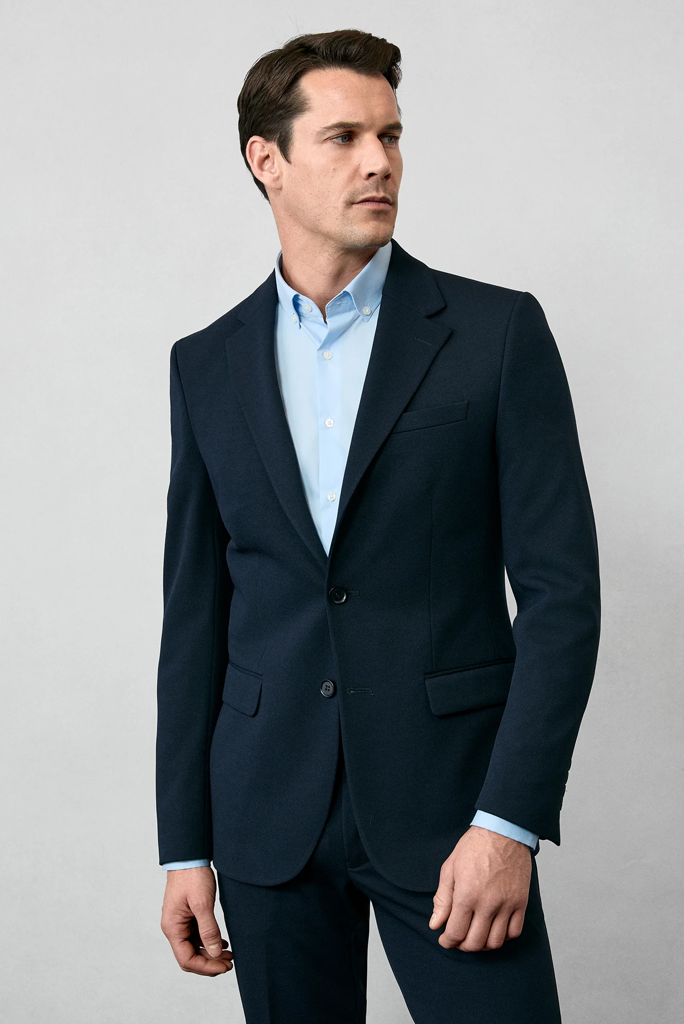 Koyu Lacivert 4 Drop Relaxed Fit Rahat Kesim Mevsimlik Takım Elbise - Image 2