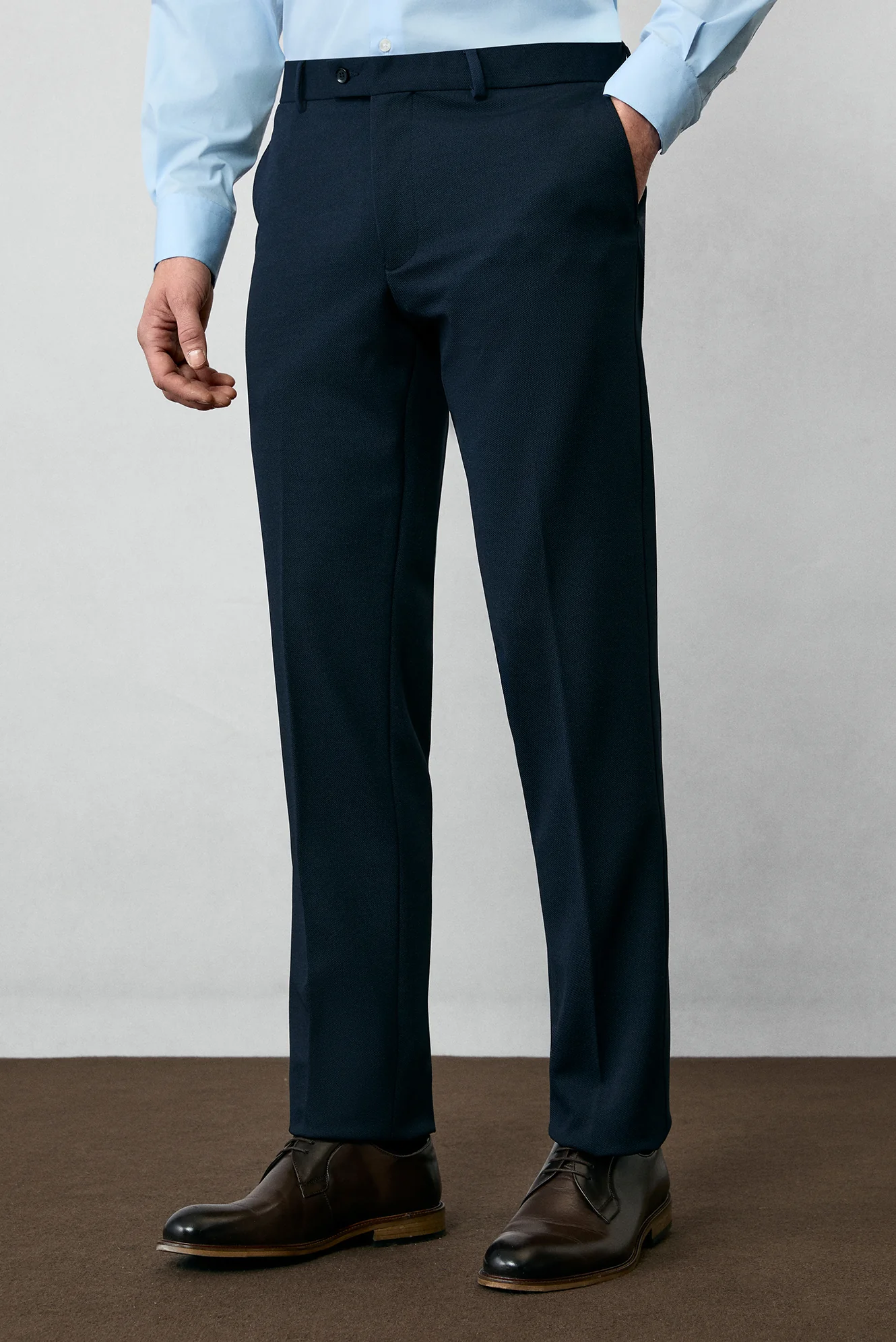Koyu Lacivert 4 Drop Relaxed Fit Rahat Kesim Mevsimlik Takım Elbise - Image 3