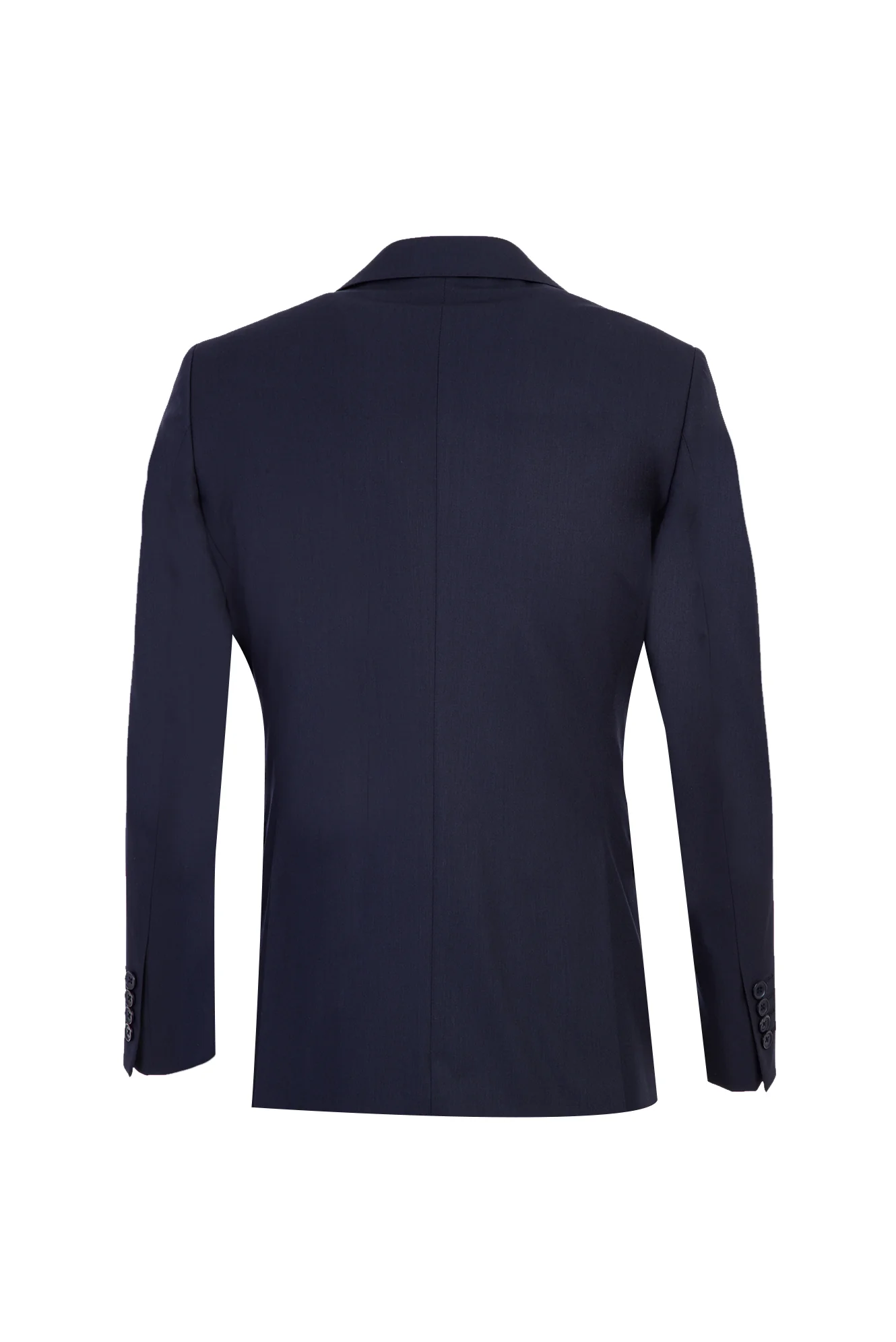 Koyu Lacivert 4 Drop Relaxed Fit Rahat Kesim Yelekli Takım Elbise - Image 3