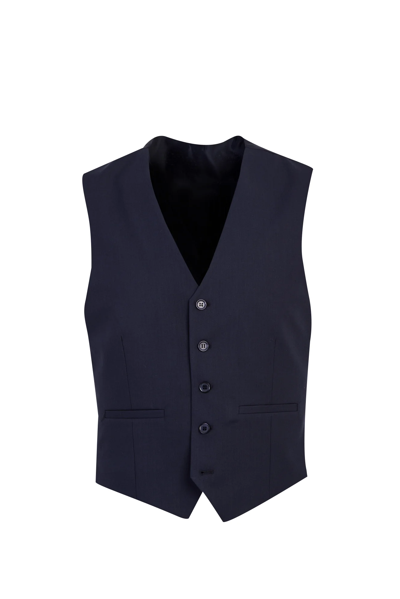 Koyu Lacivert 4 Drop Relaxed Fit Rahat Kesim Yelekli Takım Elbise - Image 4