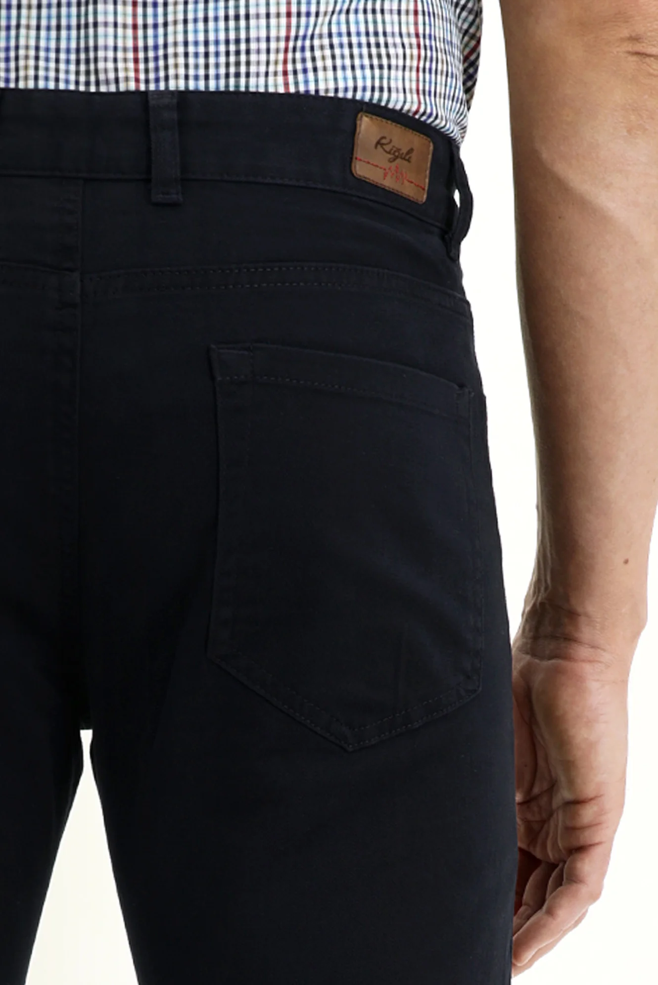 Koyu Lacivert Relaxed Fit Rahat Kesim Likralı Kanvas / Chino Pantolon - Image 4