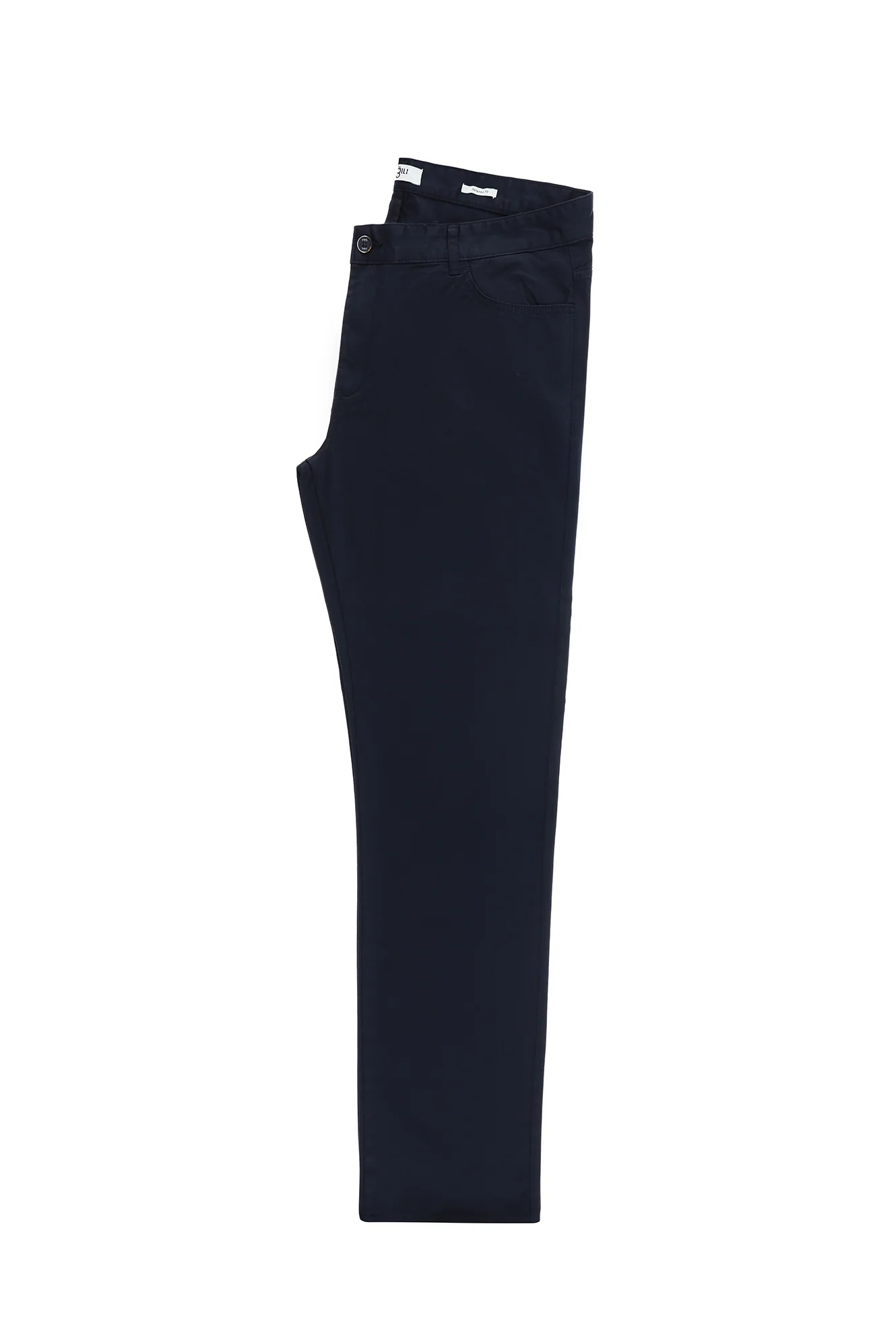 Koyu Lacivert Relaxed Fit Rahat Kesim Likralı Kanvas / Chino Pantolon