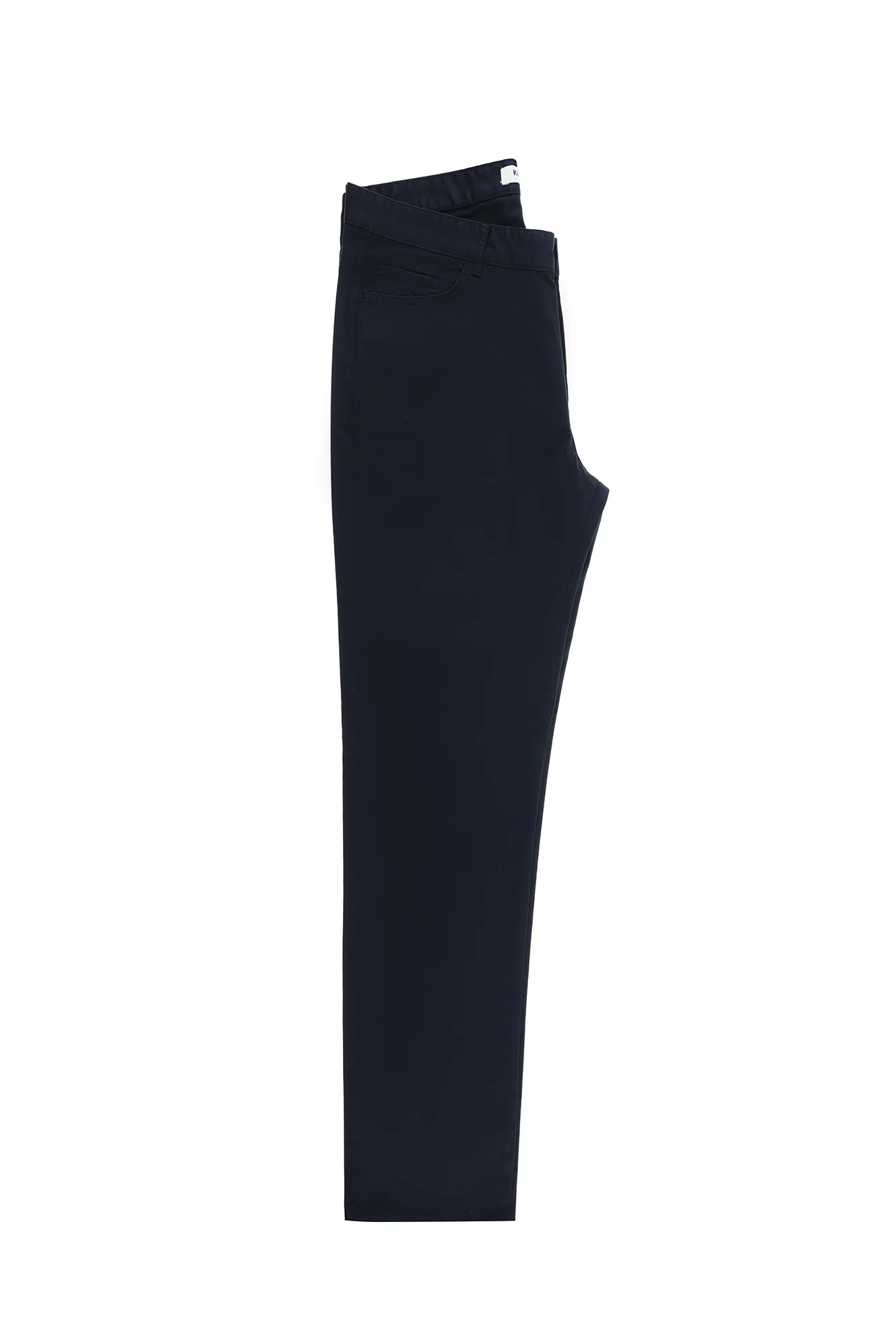 Koyu Lacivert Relaxed Fit Rahat Kesim Likralı Kanvas / Chino Pantolon - Image 2