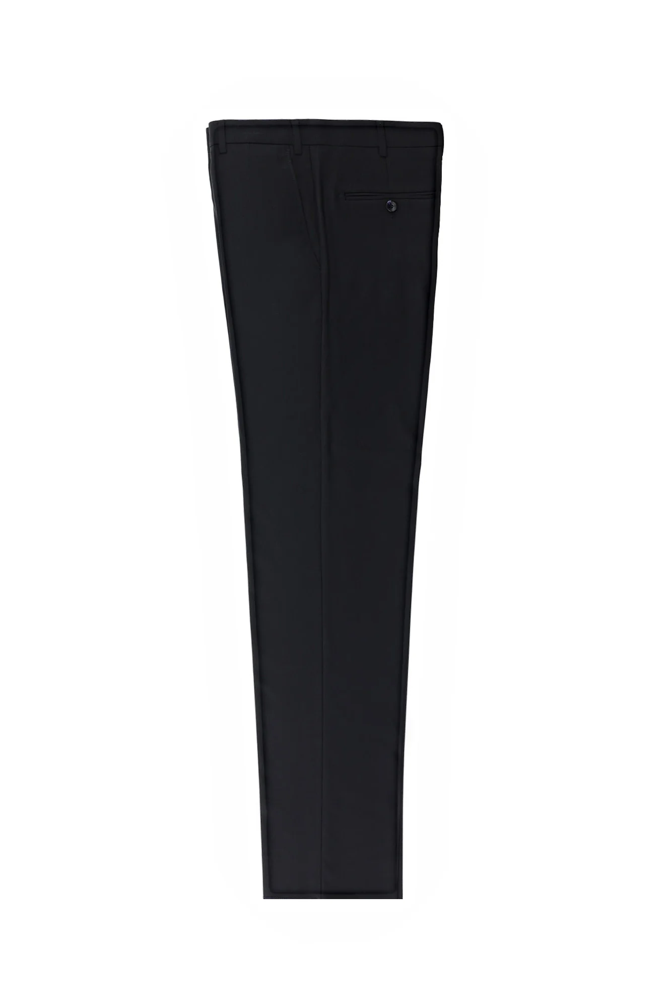 Koyu Lacivert 4 Drop Relaxed Fit Rahat Kesim Likralı Klasik Kumaş Pantolon